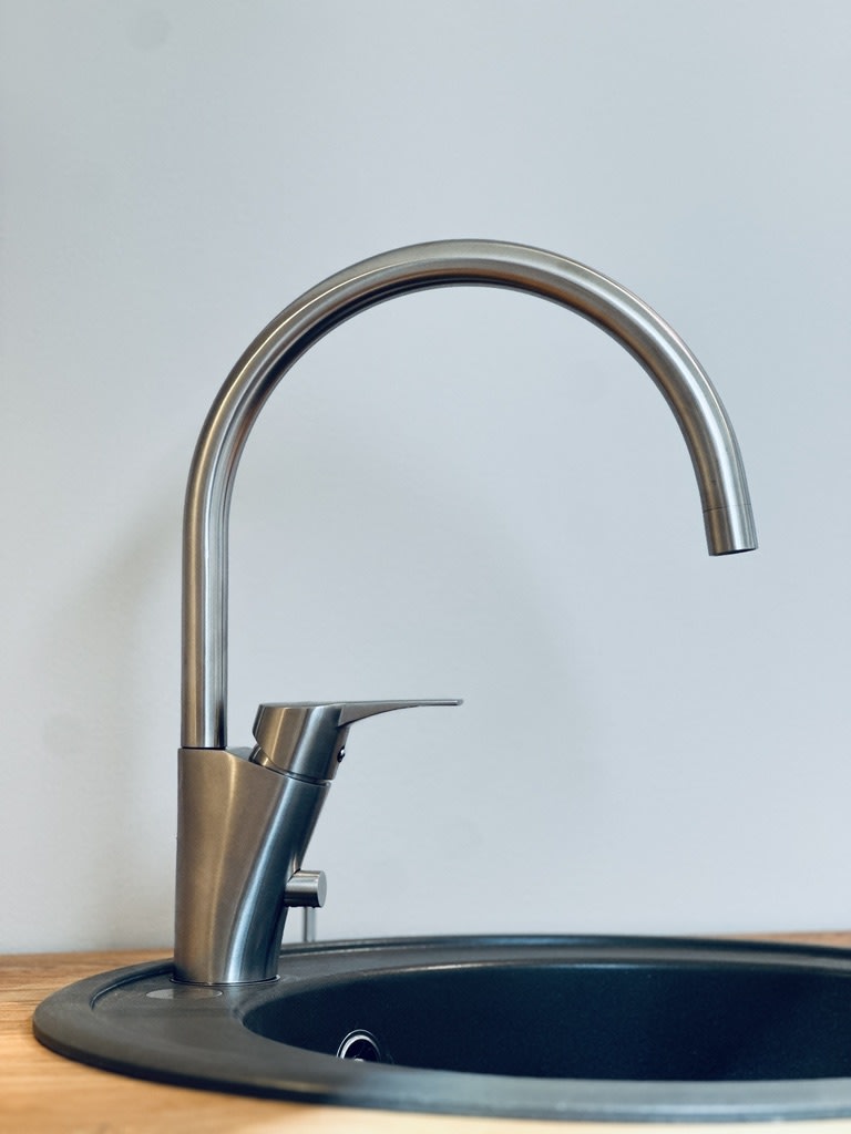 NGL R838 Köksblandare 35mm Rostfritt - Diskmaskinsavstängning