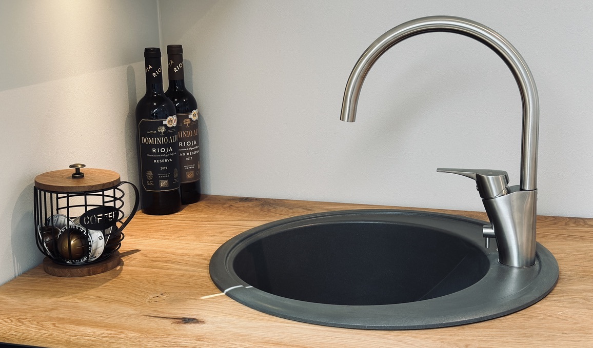 NGL R838 Köksblandare 35mm Rostfritt - Diskmaskinsavstängning