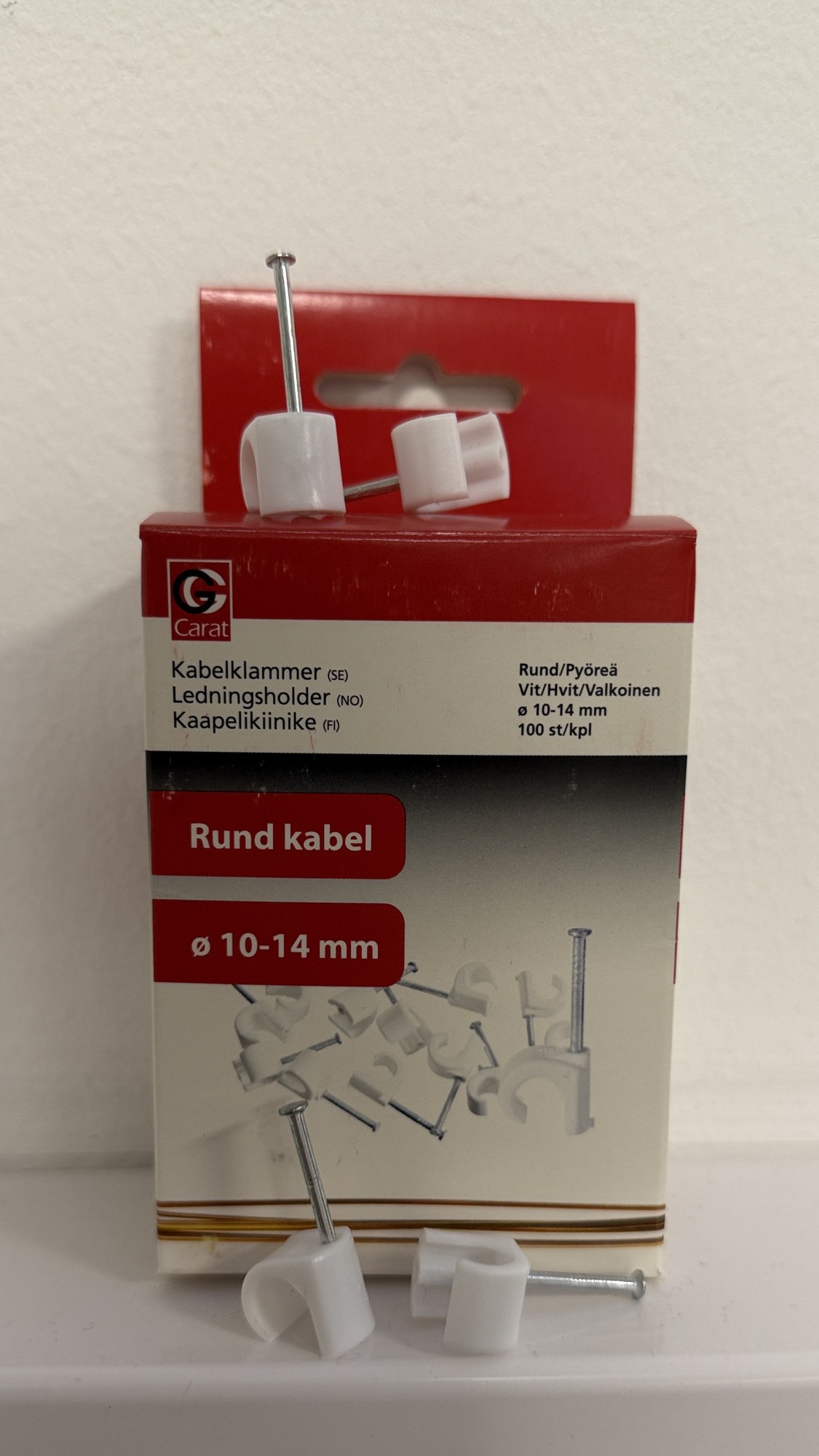 Kabelklammer Spik | Kabel Klammer TC10x14MM VIT 100-P | CARAT | VVSOUTLET | 332029