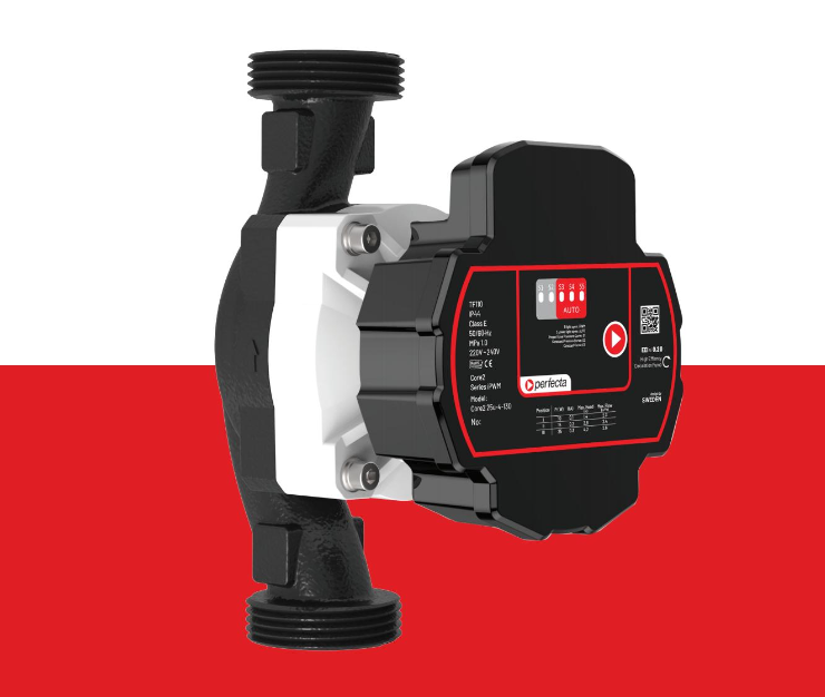 Perfecta DEBE Pump Core2 25U-8-130 P - Cirkulationspump - Kompakt Design