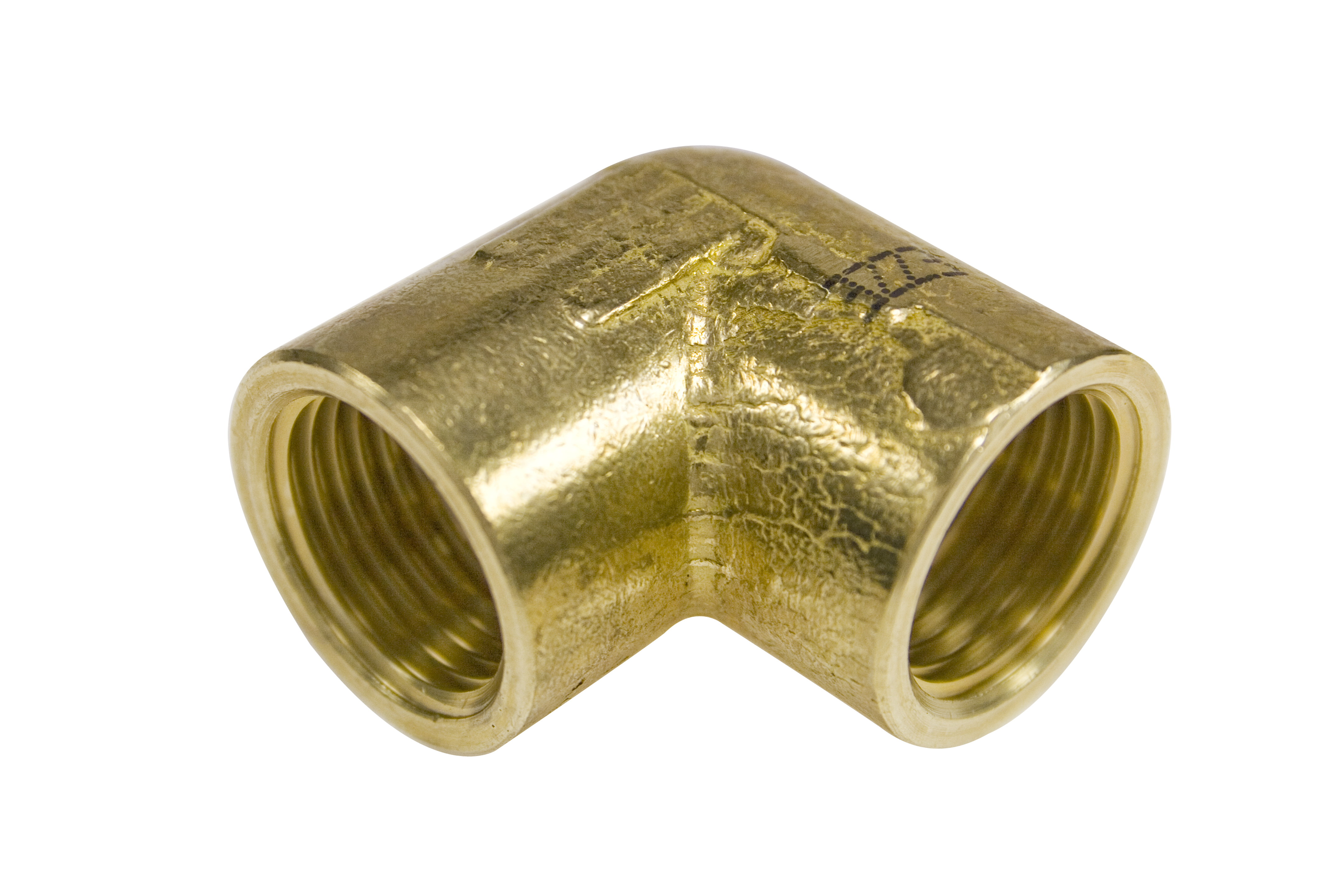 Ezze Metallvinkel G40 Invändig Gänga - Gulmässing, Robust Konstruktion för Rörinstallationer - RSK 1982107