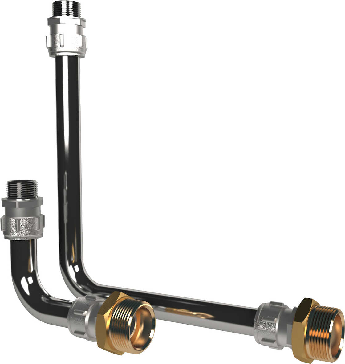 LK Anslutningsrör M60n/VKF RF, G15xG25, Rostfritt Stål, Ø18mm