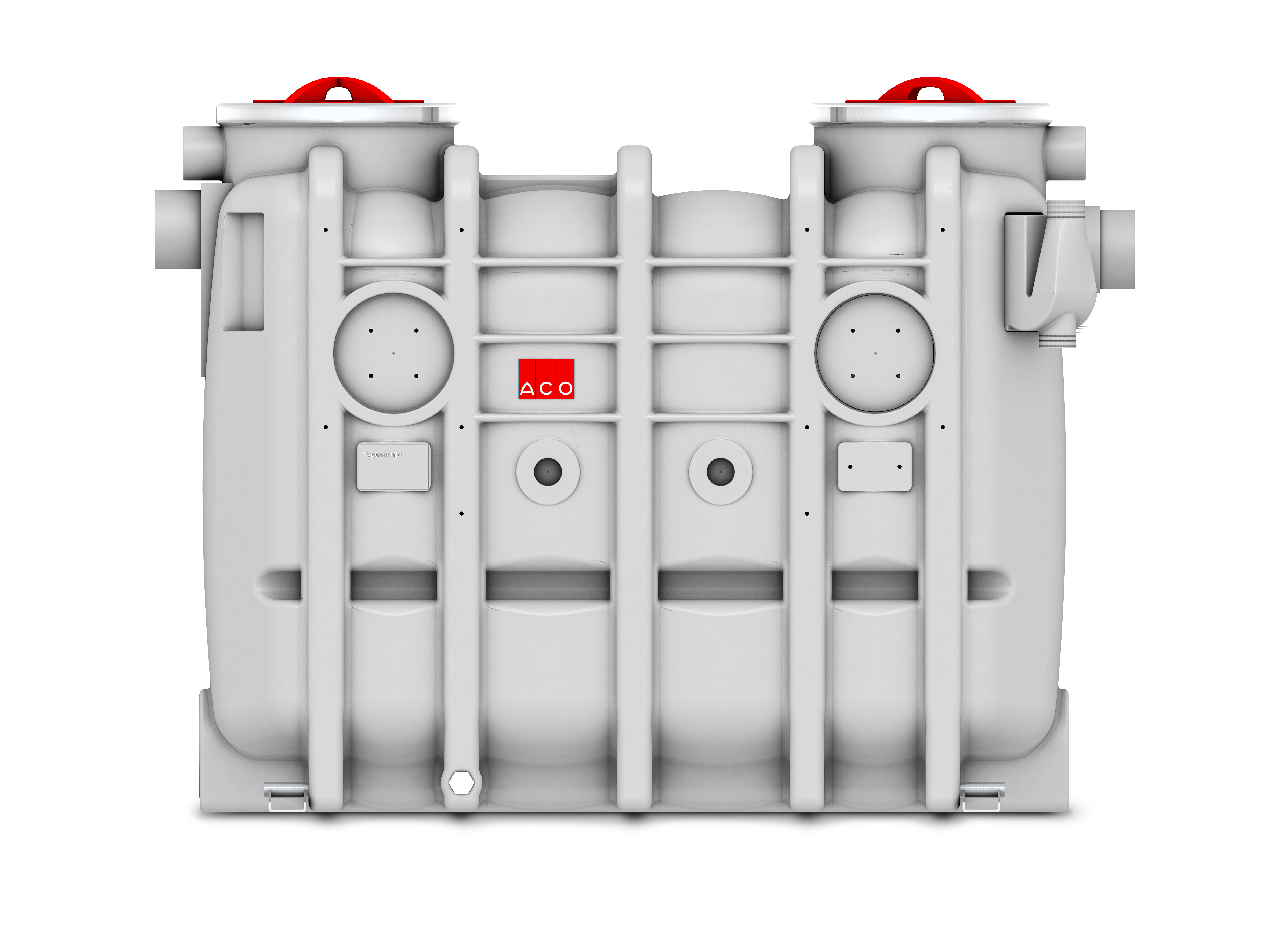 ACO Slamavskiljare PE 1500/160, 1400 liter, DN 150, CE-märkt, grå