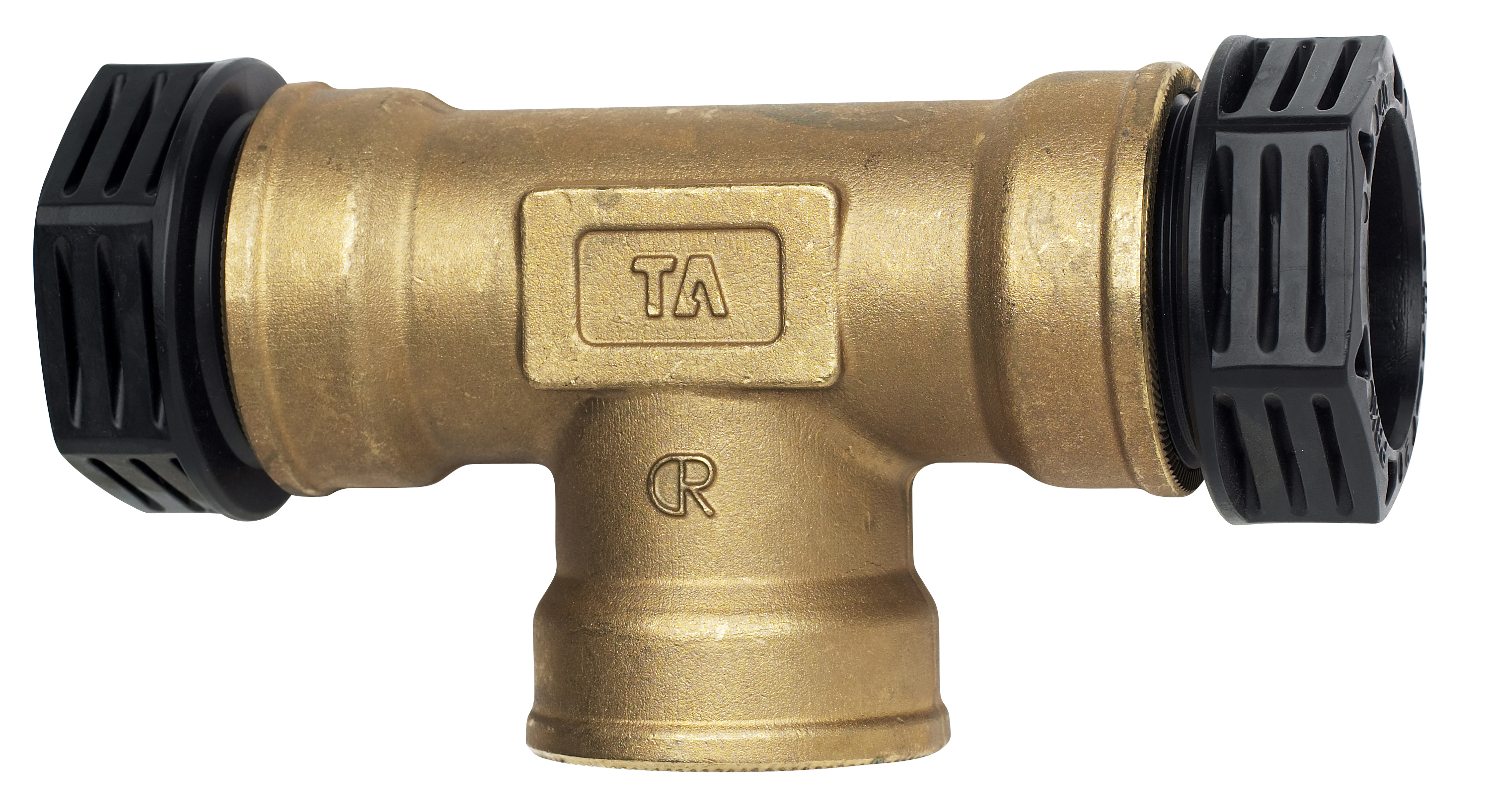 T-koppling PRK 415 40xR40 mässing/svart för dricksvatten, tryckskruv