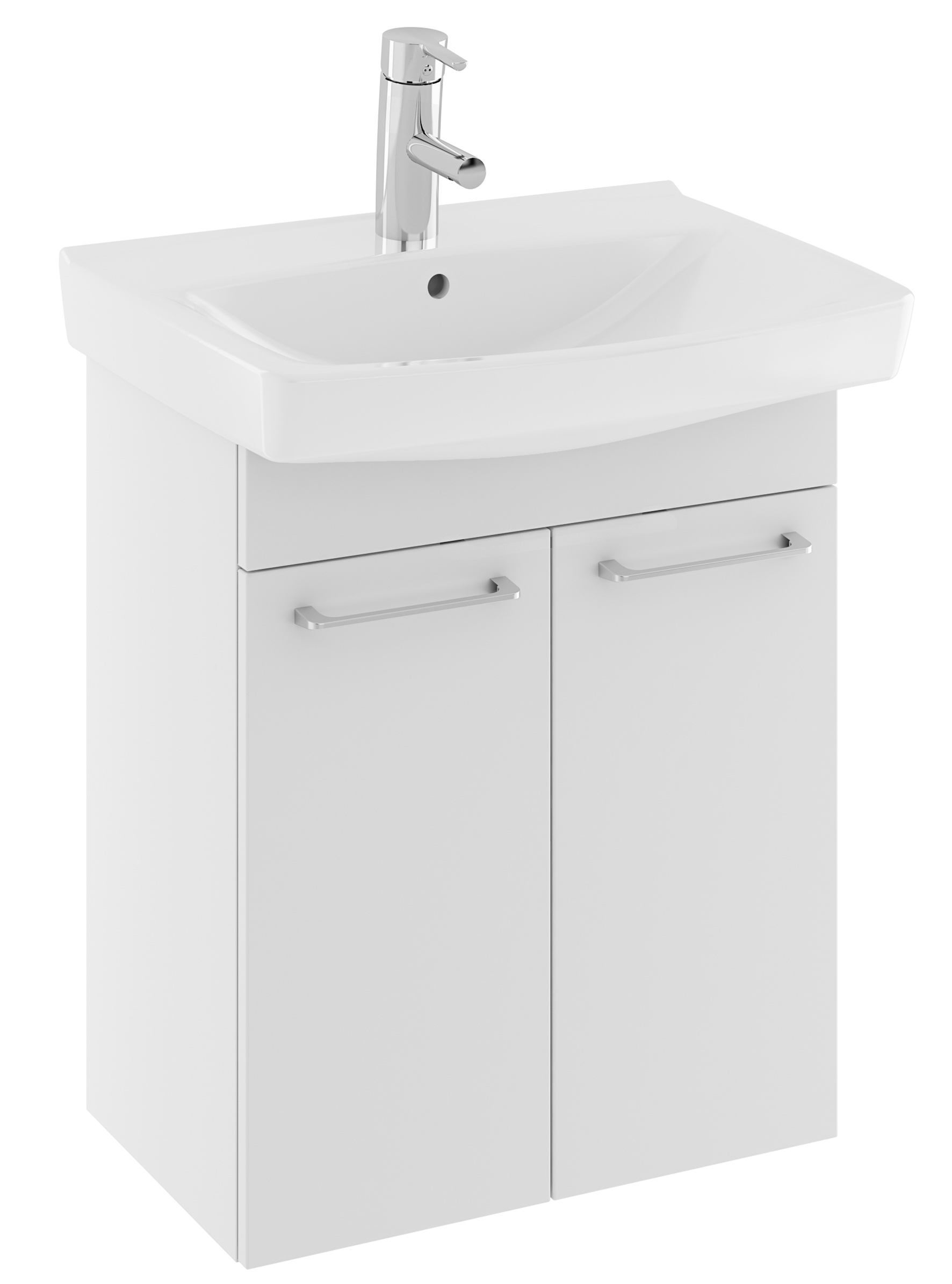 Ifö Spira MP 570 möbelpaket, vit, underskåp och tvättställ, 520x315x625mm