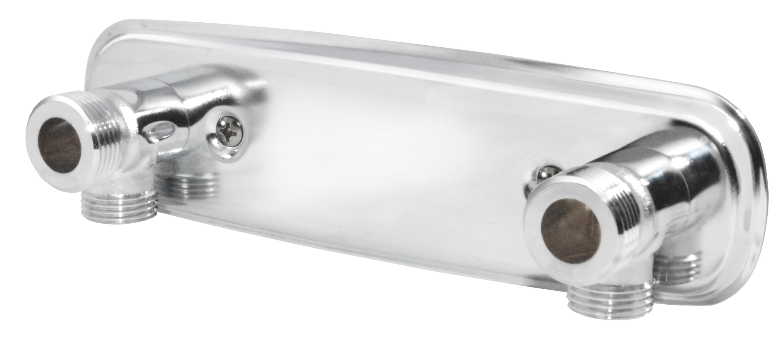 Vatette Blandarfäste 150 cc G20 x 15/12 mm för synlig rördragning förkromad mässing