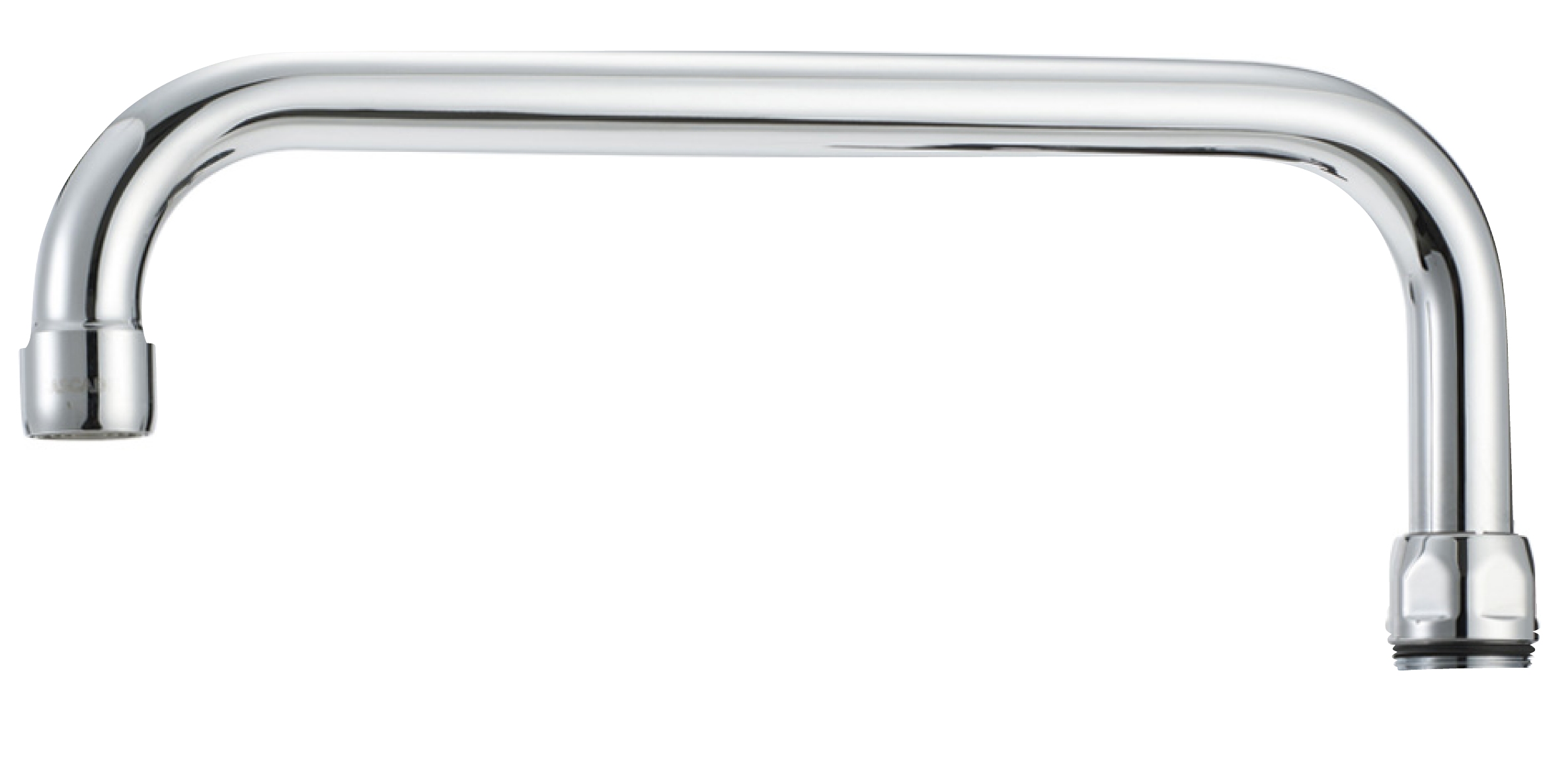 Svängbar utloppspip M26x1,5, krom, L=250 mm, FM Mattsson AB