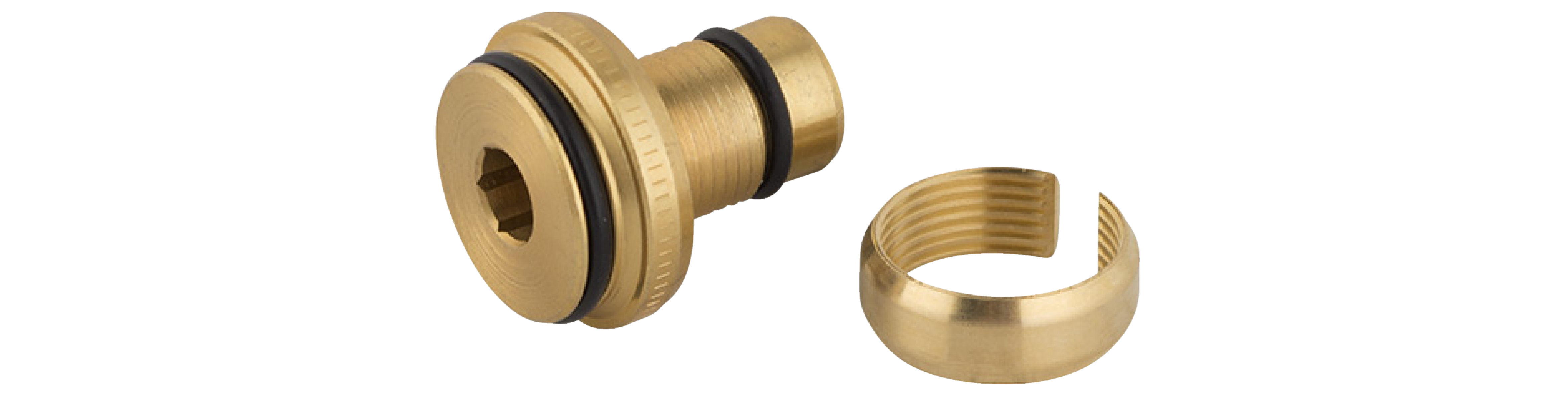 Kopplingssats för PE-X-, PE-RT-, PB- och multilayer-rör 16 mm, mässing