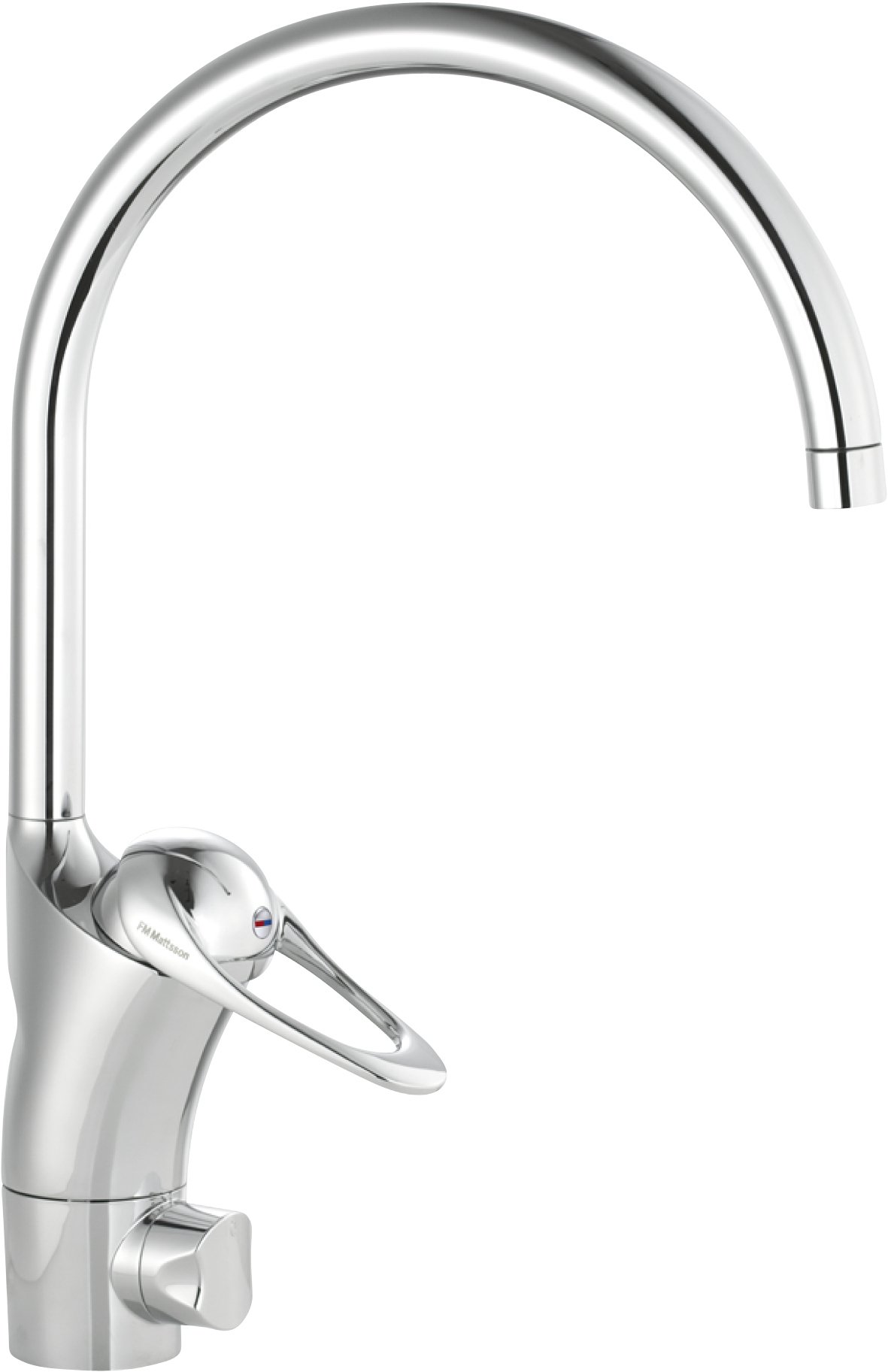 FM Mattsson 9000E Köksblandare med högpip och keramisk avstängning, Krom