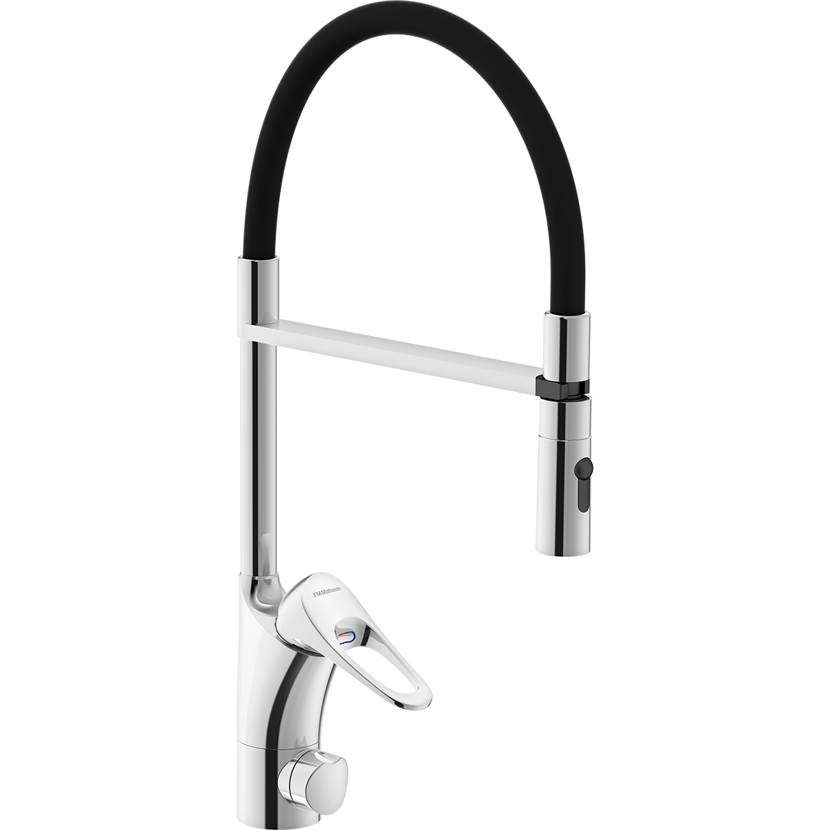 FM Mattsson 9000XE Flexi Köksblandare med Löstagbar Handdusch, Krom