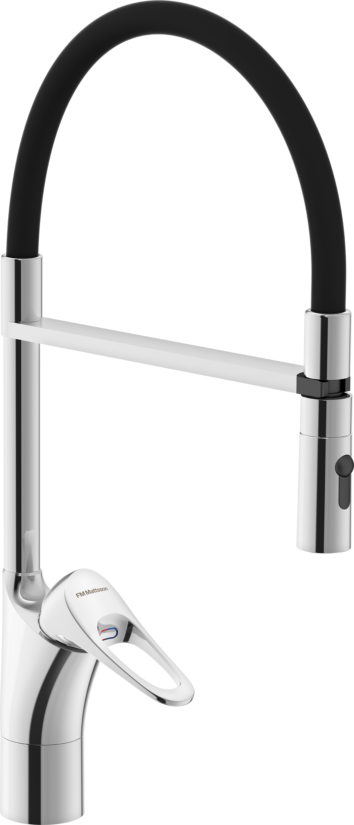 FM Mattsson 9000XE Flexi Köksblandare med löstagbar handdusch, Krom