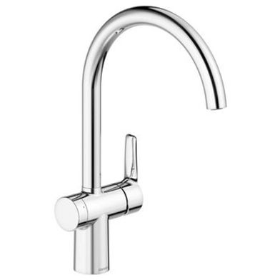 Damixa CORE köksblandare med hög pip och DM - krom, 1-grepps, plast/zink