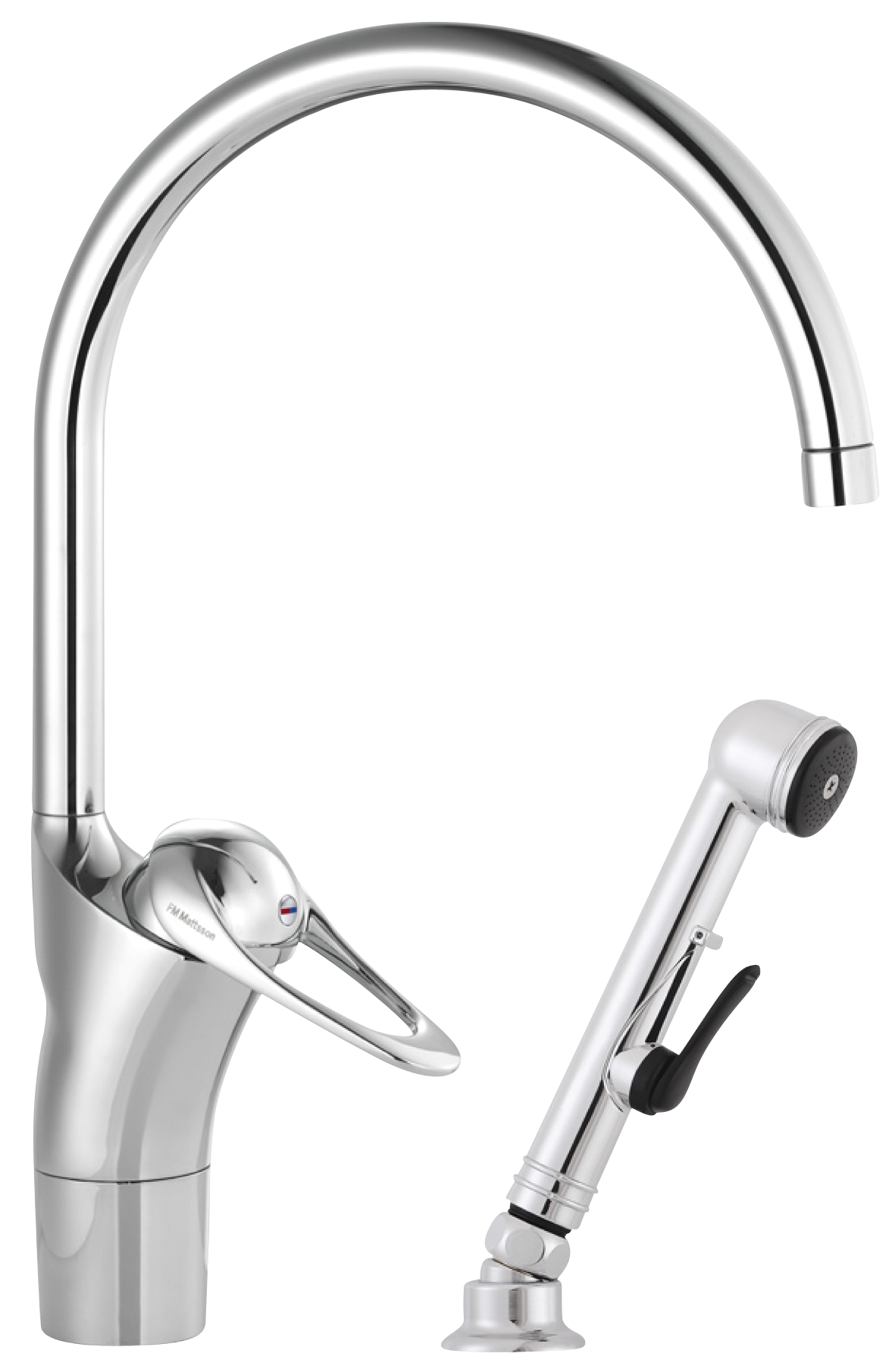 FM Mattsson 9000E II Köksblandare med Självstängande Handdusch - Kallstart & Eco Flow - RSK 8308881