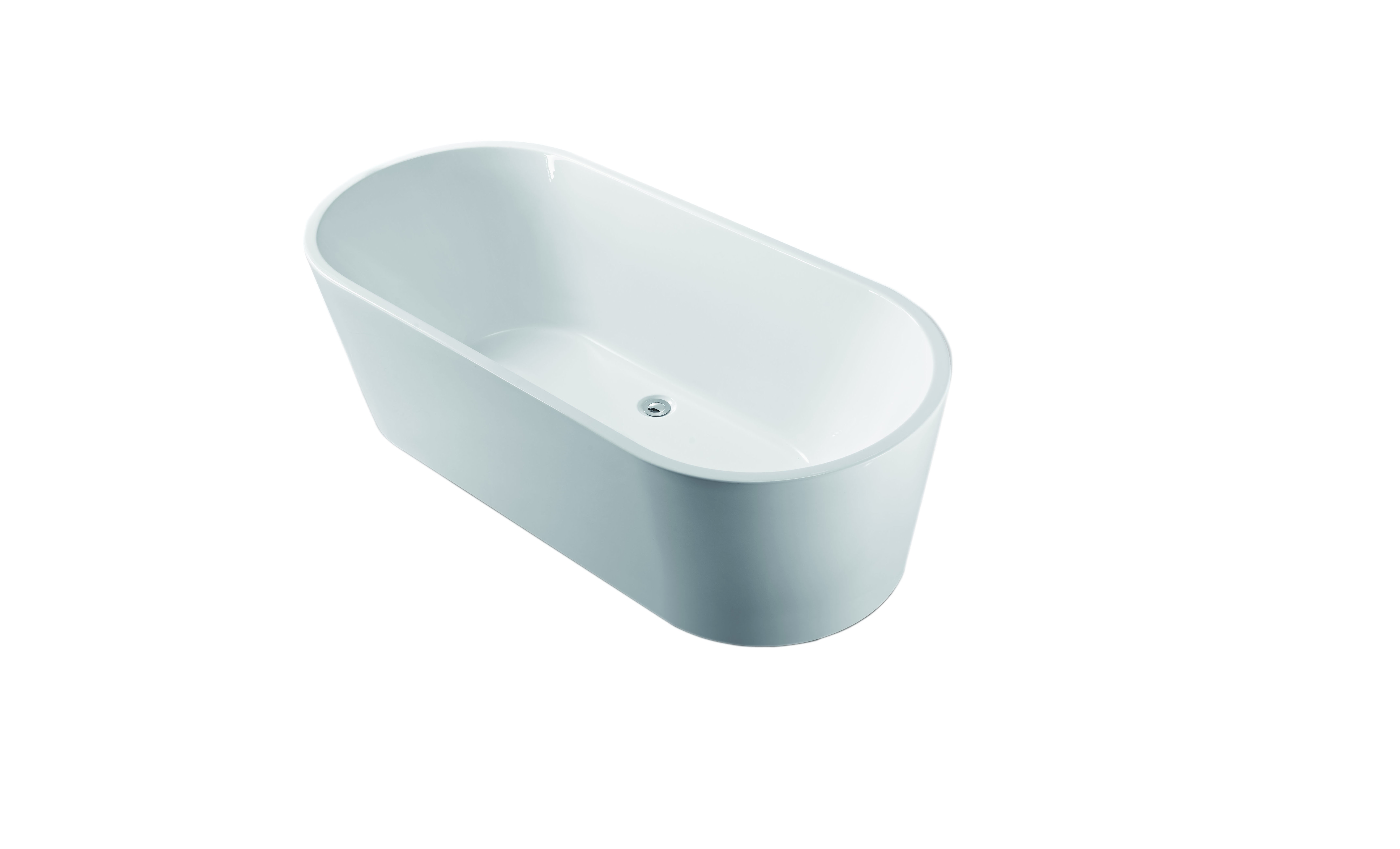 Alterna Badkar Ovale 1780x800x585 mm - Glasfiberförstärkt Akryl, Vit