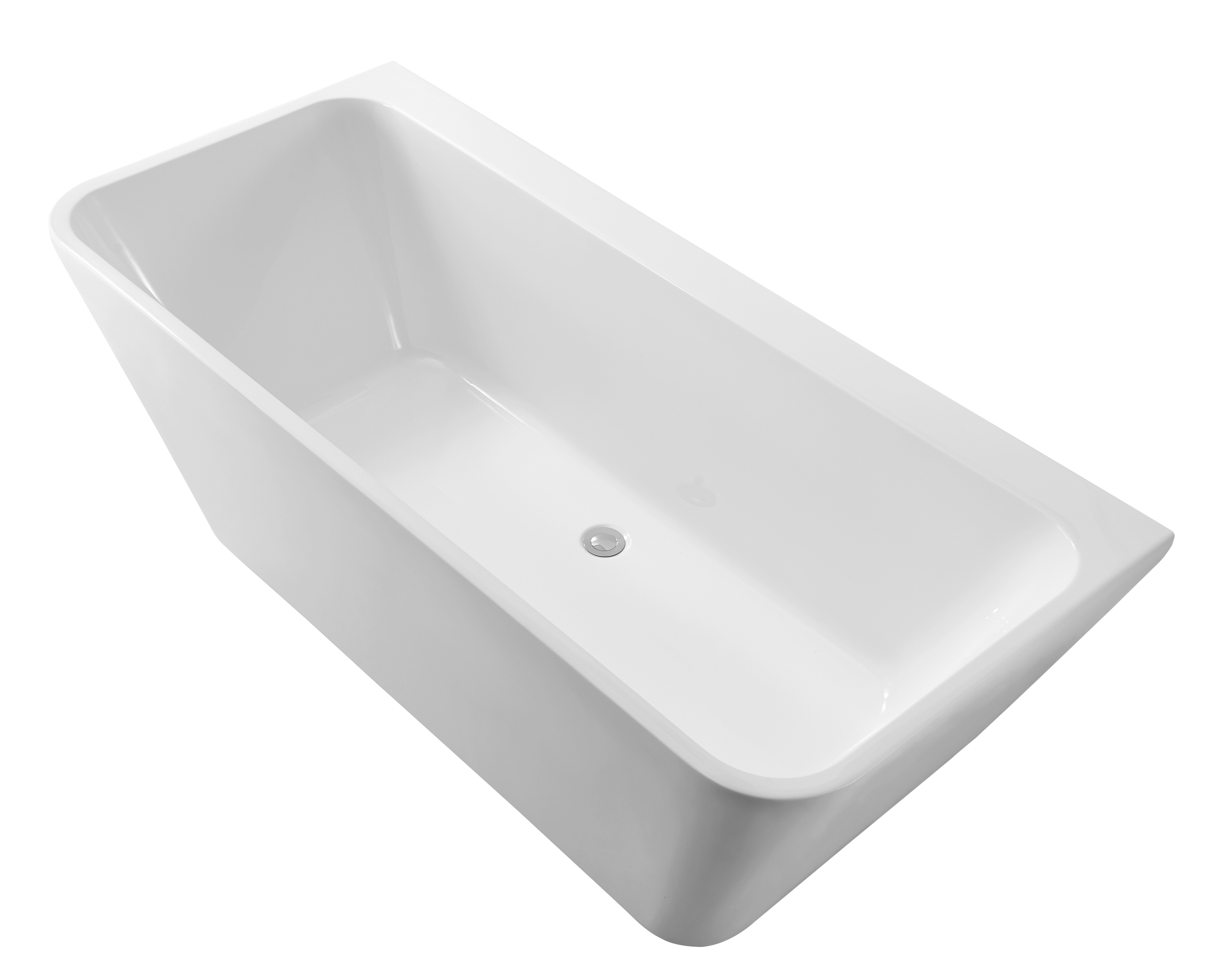 Alterna Nova 1500 Badkar - Rektangulärt, Vit, Glasfiberförstärkt Akryl