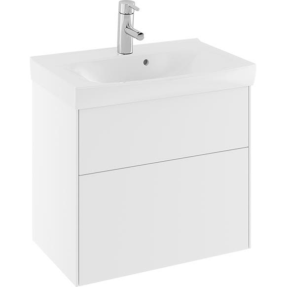 Ifö Möbelpaket Spira & Sense SUS – komplett badrumsmöbel i vitt, 2 lådo