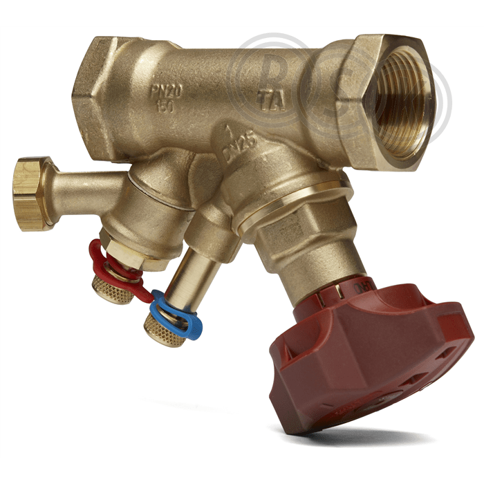 Injusteringsventil STAD 15/14 med avtappning och invändig gänga