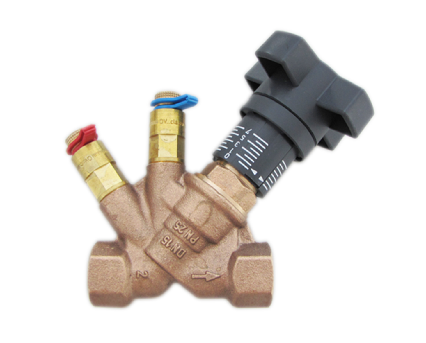 Injusteringsventil G25 invändig gänga kvs 8,89 Oventrop