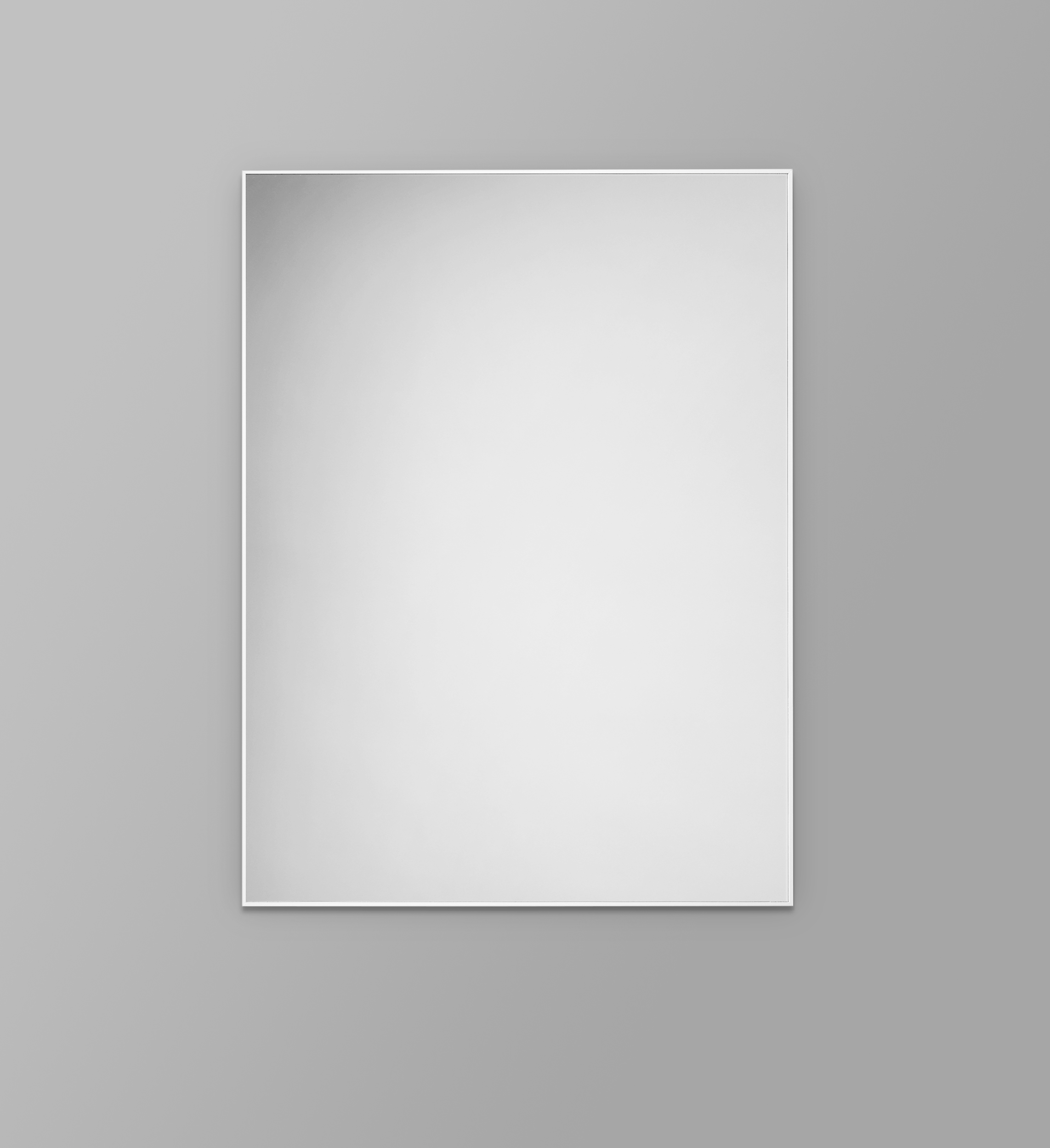 Alterna Gamma Spegel 600x800mm Vit Ram - 5mm Säkerhetsglas med Skyddsfilm - RSK 8948382