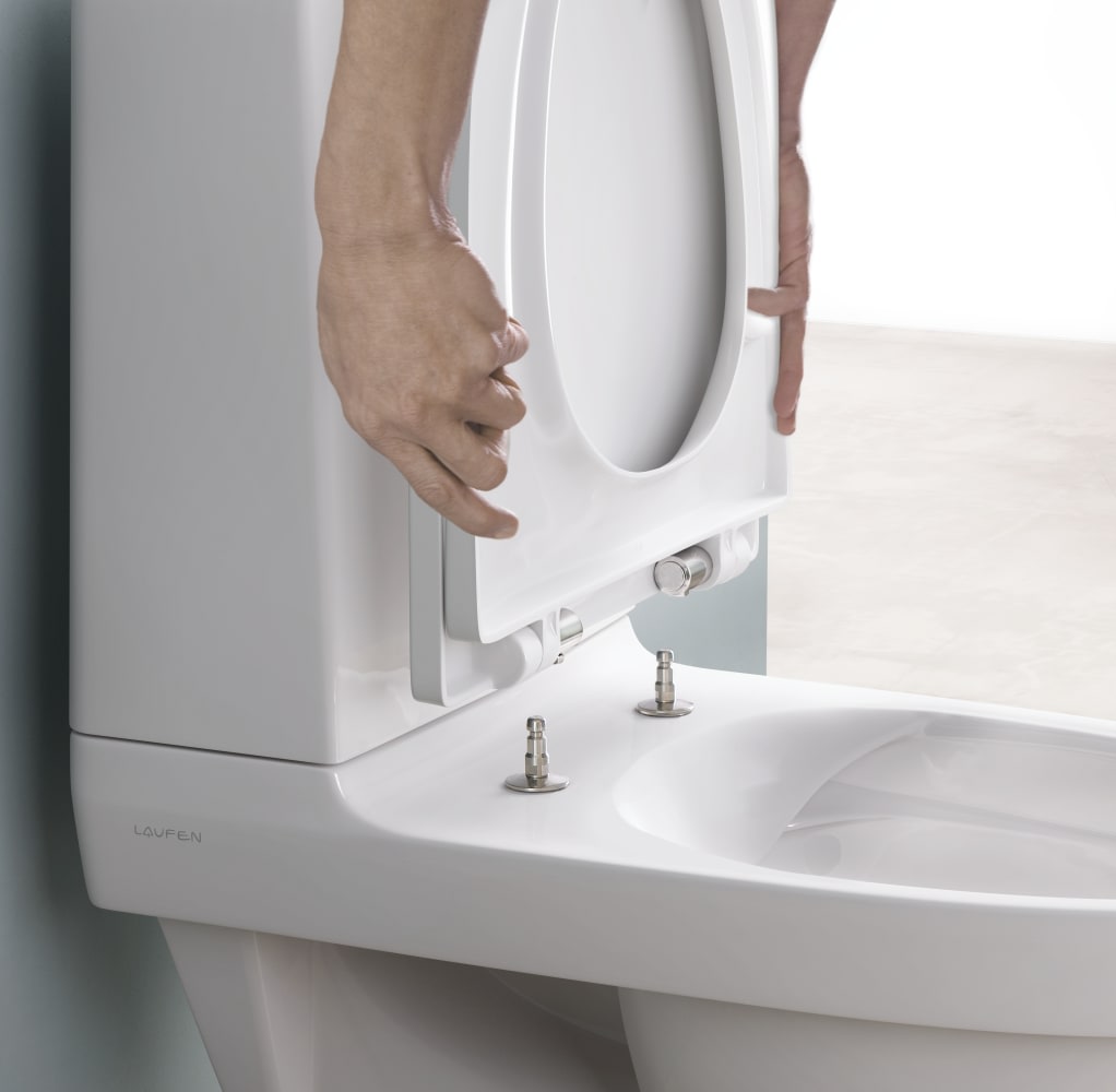 Laufen Kompas RIMLESS WC-stol Golvstående Toalett inkl sits, anslutning för limmontering RSK 7805854