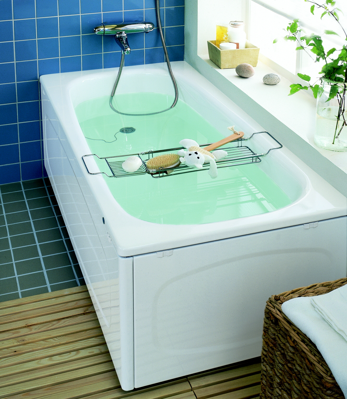 Ifö Caribia Badkar 129.5x69.5cm Emaljerad Plåt - Med Fötter, Vit Glansig Yta - RSK 7310108