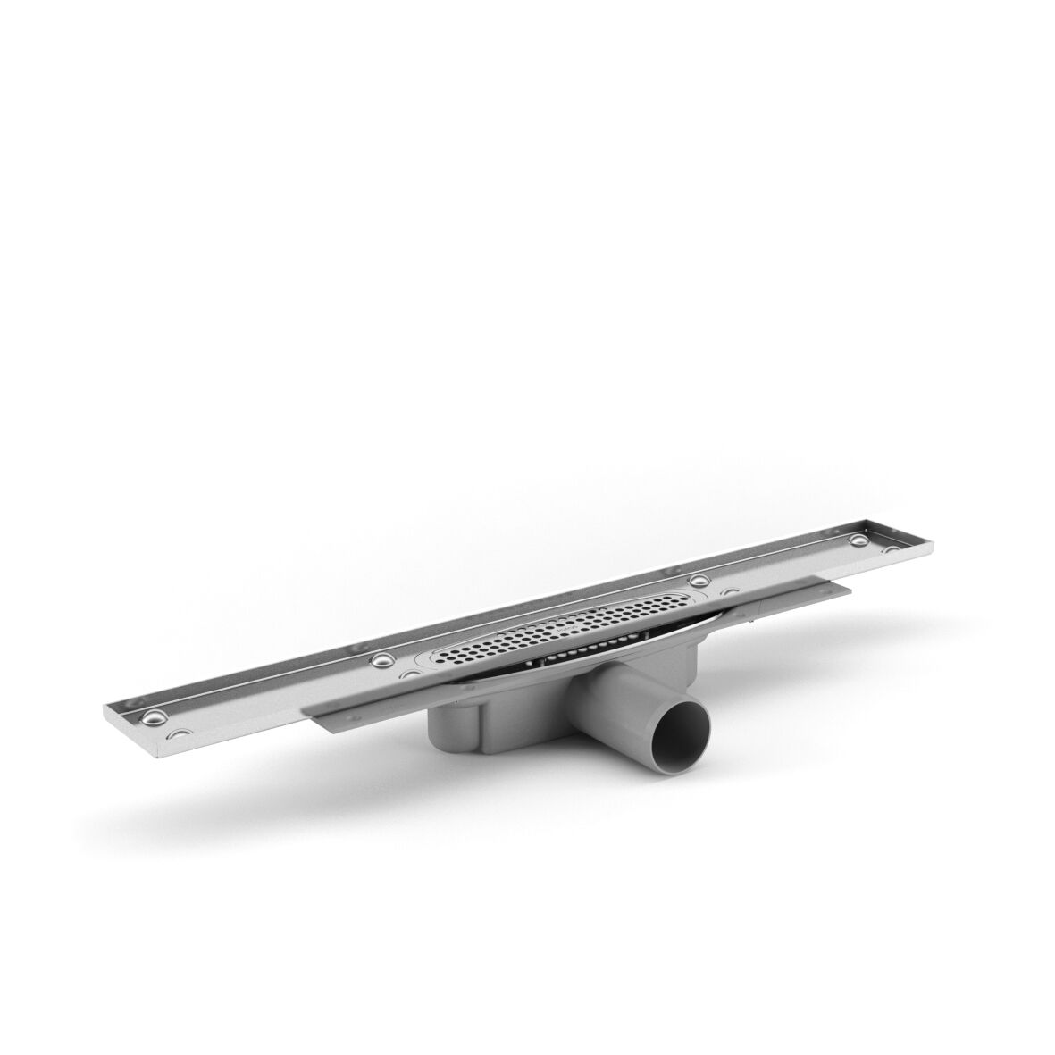 Purus Line Duschbrunn 900 utan sil, 50 mm sidoutlopp, lågbyggande