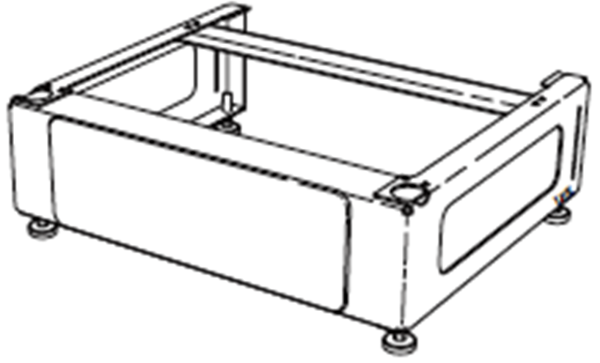 NIBE Förhöjningsfot, H=167mm för F1255/1155, F1245/1145, F1226/1126