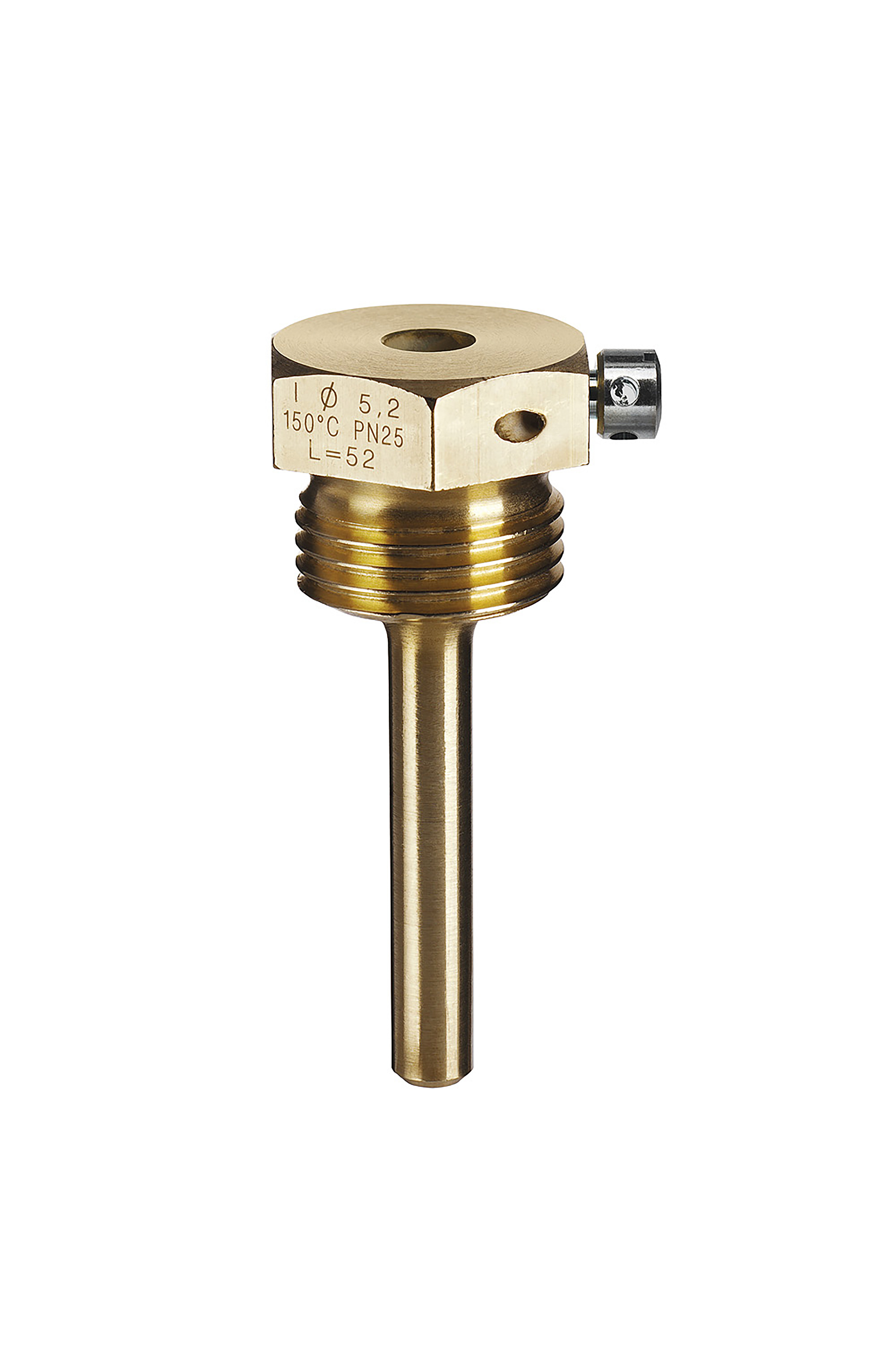 Dykrör 2 pack för temperatursensor Ø5,2 mm, SHARKY 775, mässing