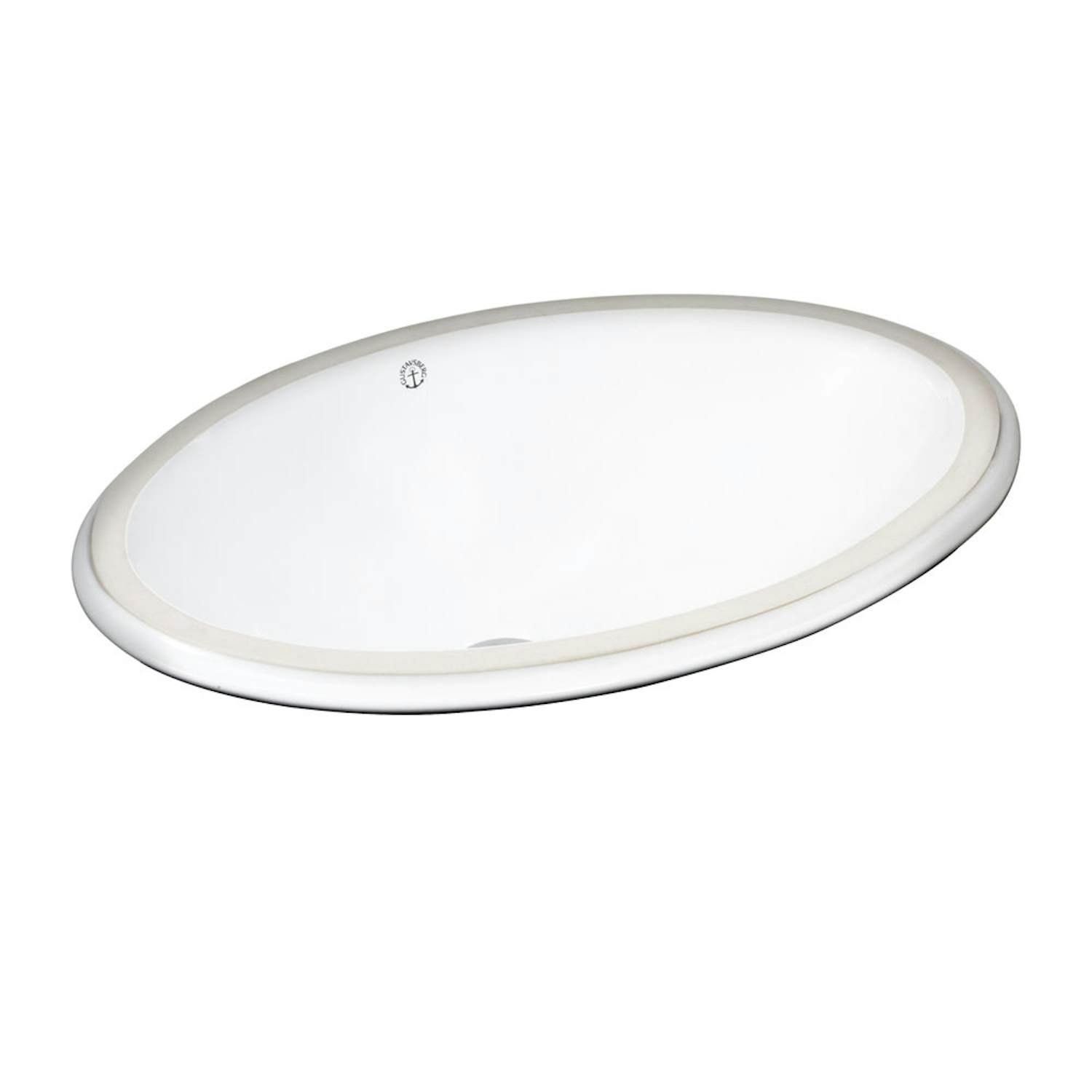 Gbg 6147-98 tvättställ vitt, oval för undermontering 500x350mm