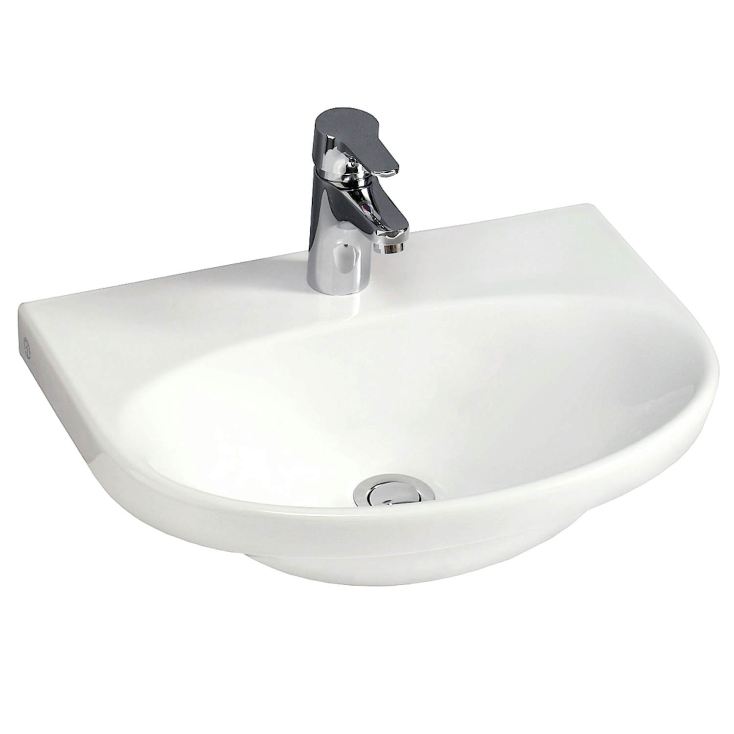 Gustavsberg Nautic Tvättställ 50x38cm Vit - Bult/Konsolmontering - RSK 7455064