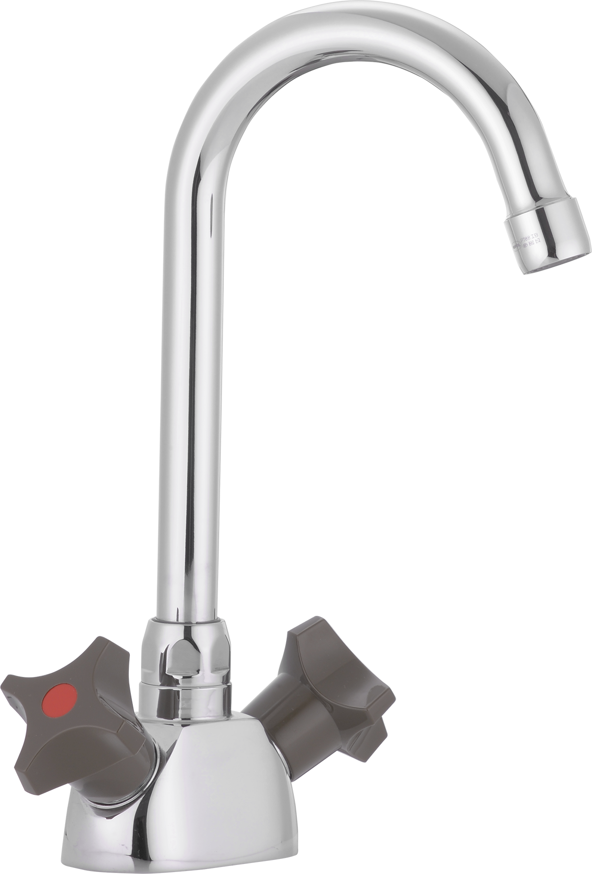 Tvättränneblandare FM Mattsson 2-grepps med hög pip och Soft PEX-rör