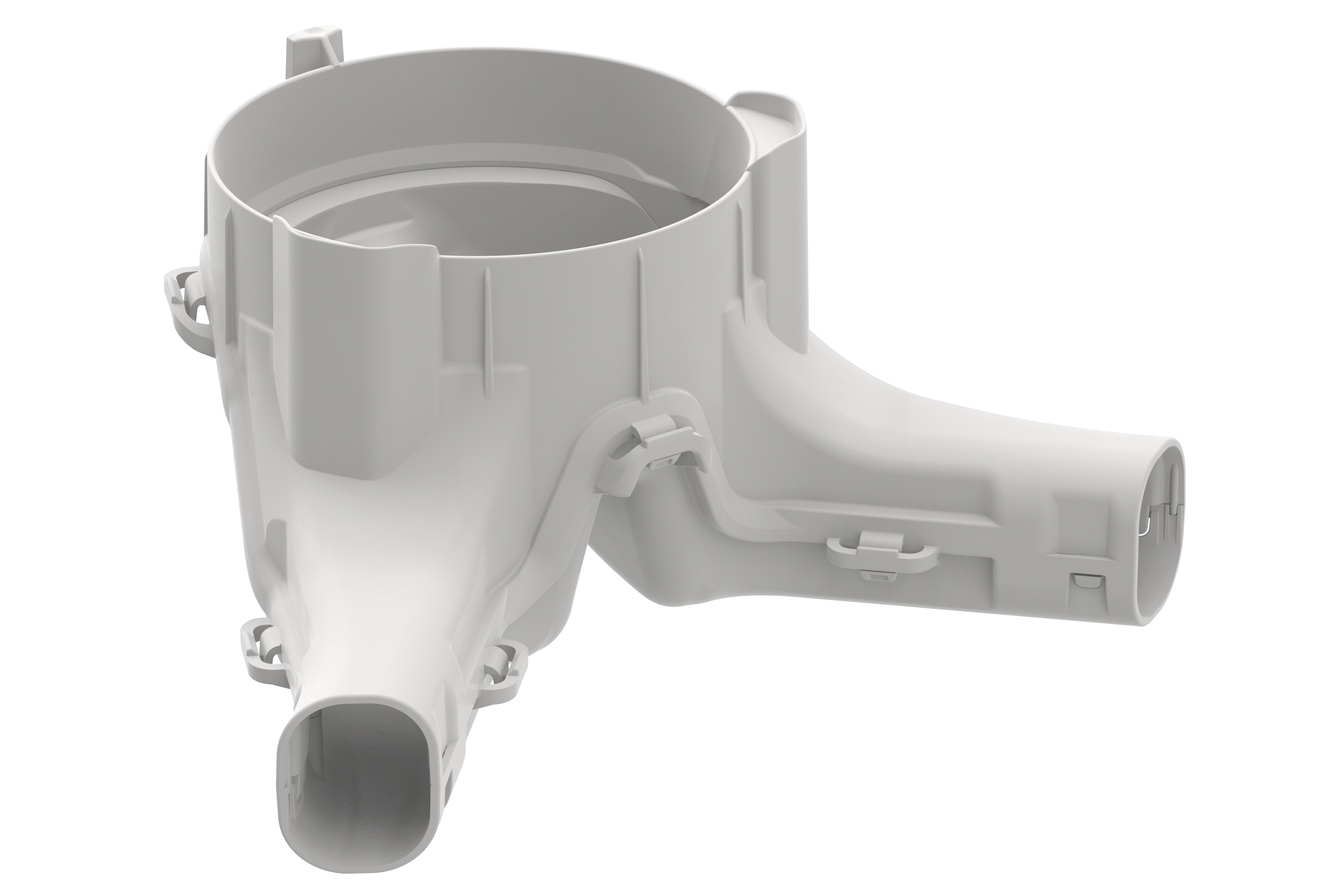 Vattenfördelare IDO Trevi/Gloss för synlig cistern, vit 100x240x75mm