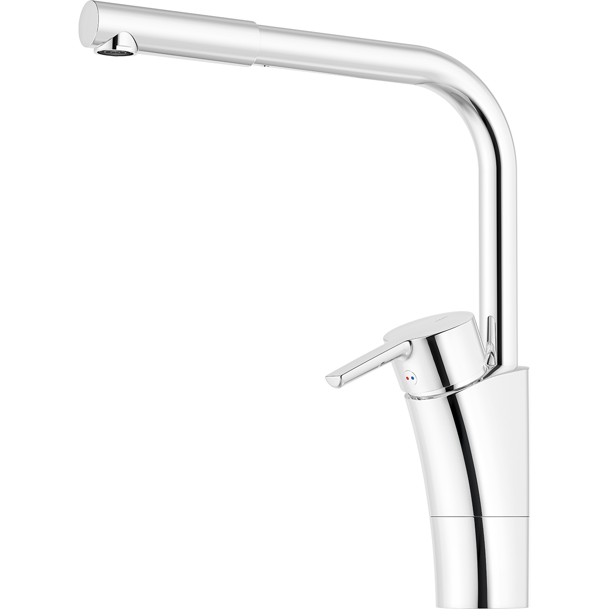 FM Mattsson MMIX II köksblandare, ettgrepps, blyfri, krom, L-pip