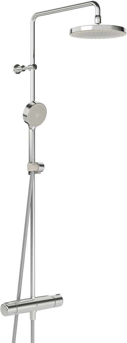 Oras Nova Rain Shower takduschpaket med termostatblandare 7409 / 160cc, krom