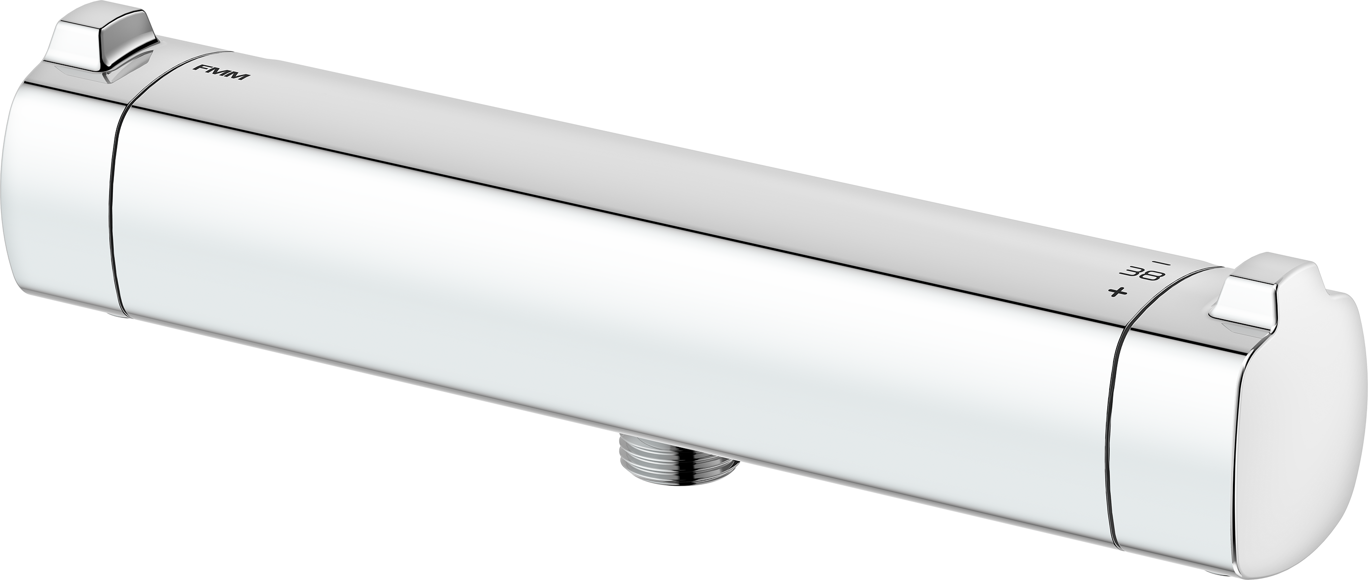 FM Mattsson Viskan Duschblandare 160 c/c med Utlopp Ned, Krom