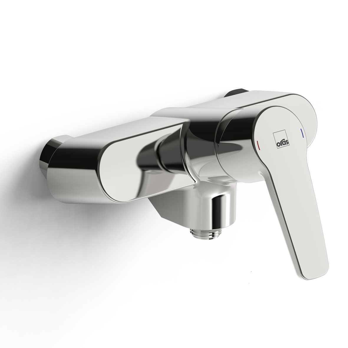 Oras Saga Duschblandare 150cc med kromad yta och temperaturskydd