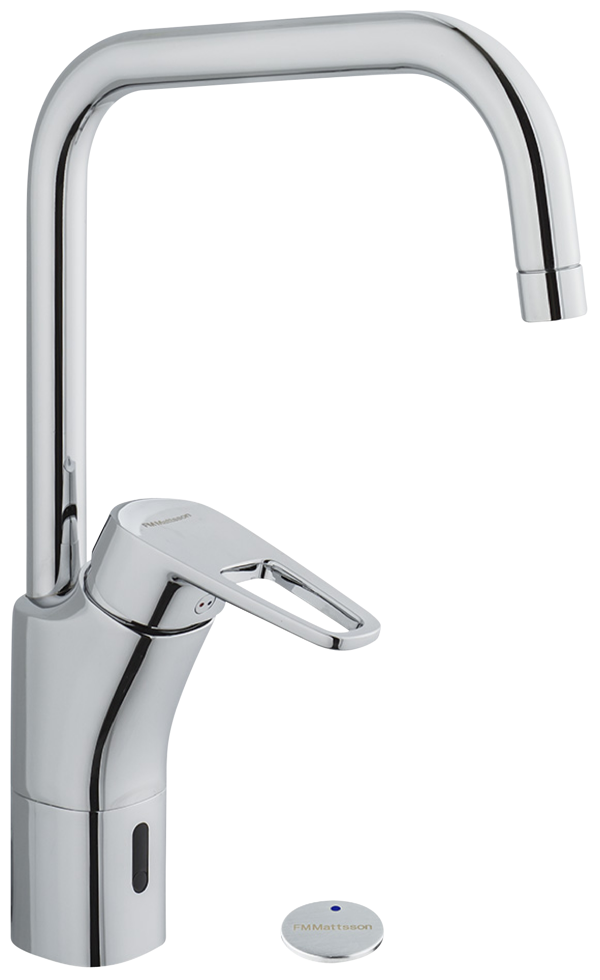 FM Mattsson Siljan Duo Sensorstyrd Köksblandare,  Krom, Elektronisk | med diskmaskinsavstängning