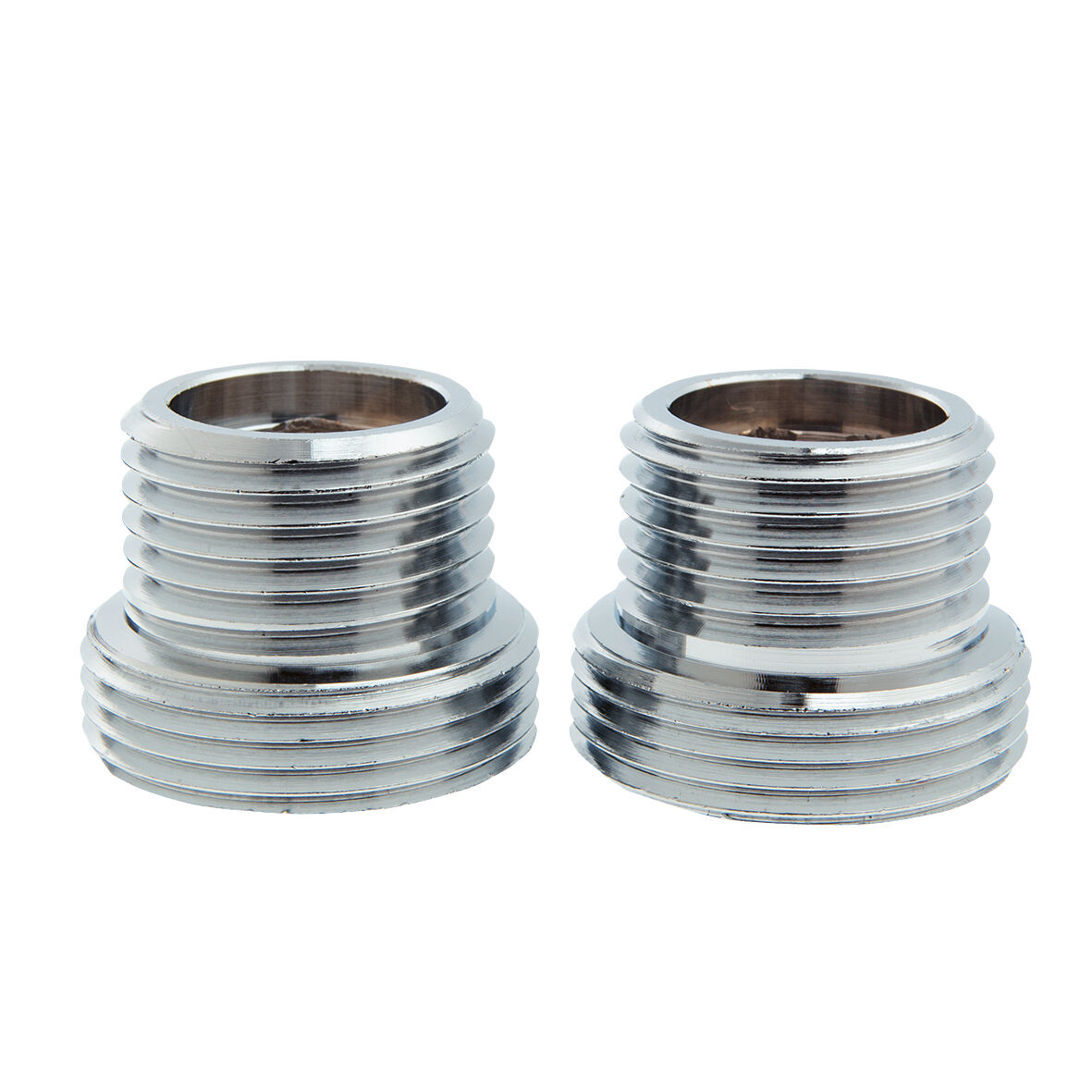 Övergångsnippel M26x1,5 x G15 utv, förkromad mässing, 2 st, Trio Perfekta AB