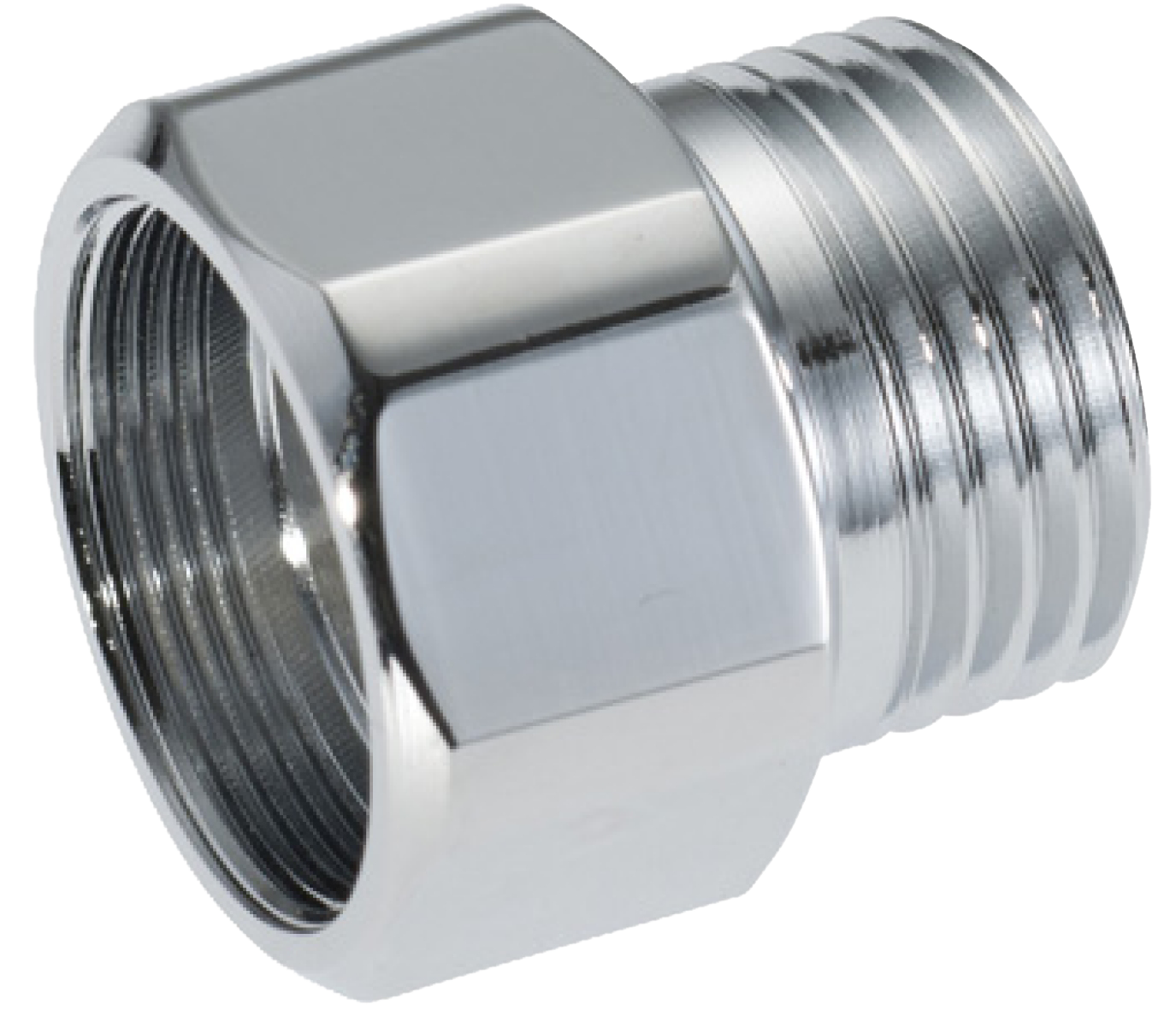 R-koppling M22x1 x G15 för halvkoppling G1/2, Cu-rör 12-15 mm, krom