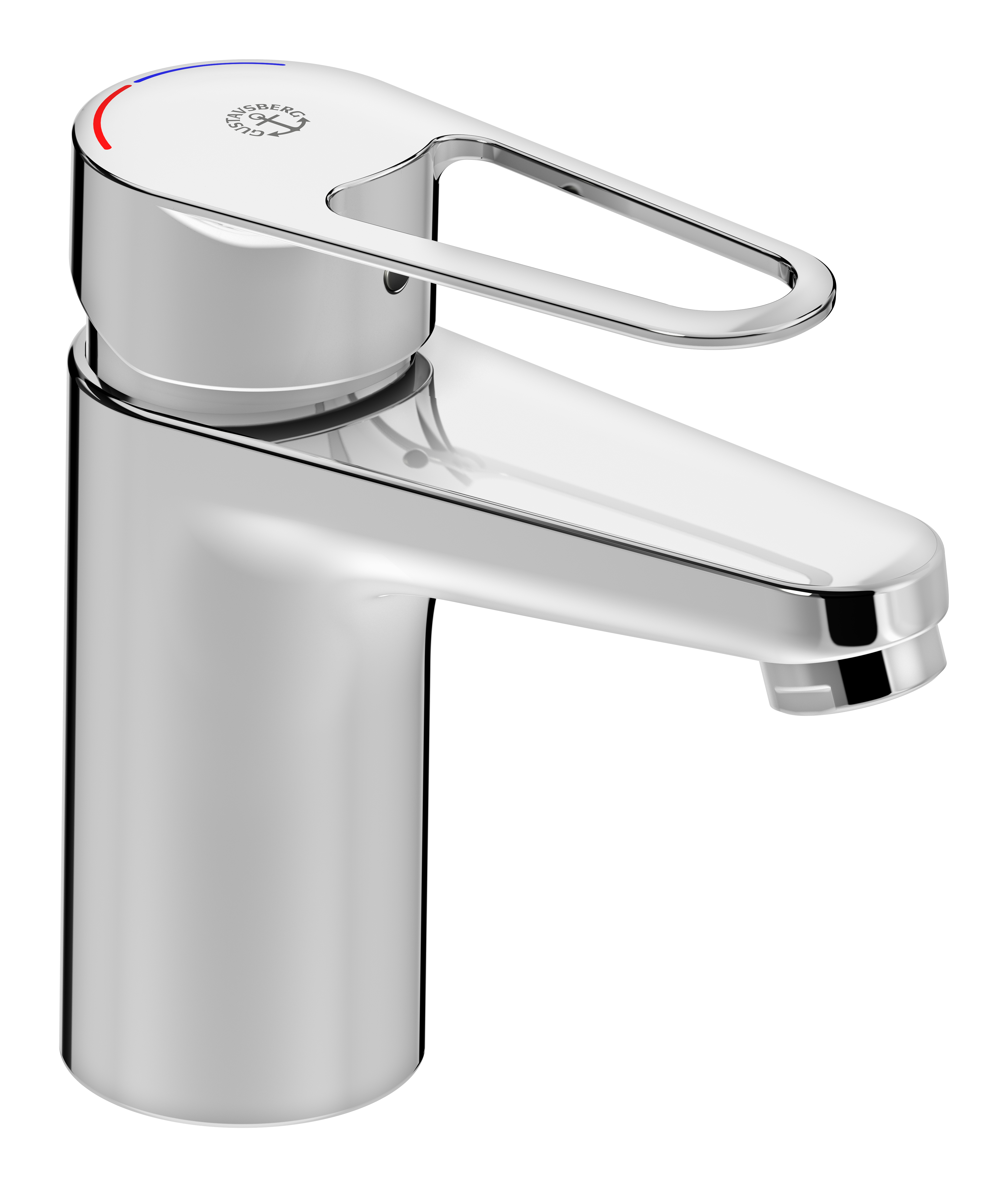 Tvättställsblandare Nya Nautic, Energiklass A, Förkromad, 1-grepps