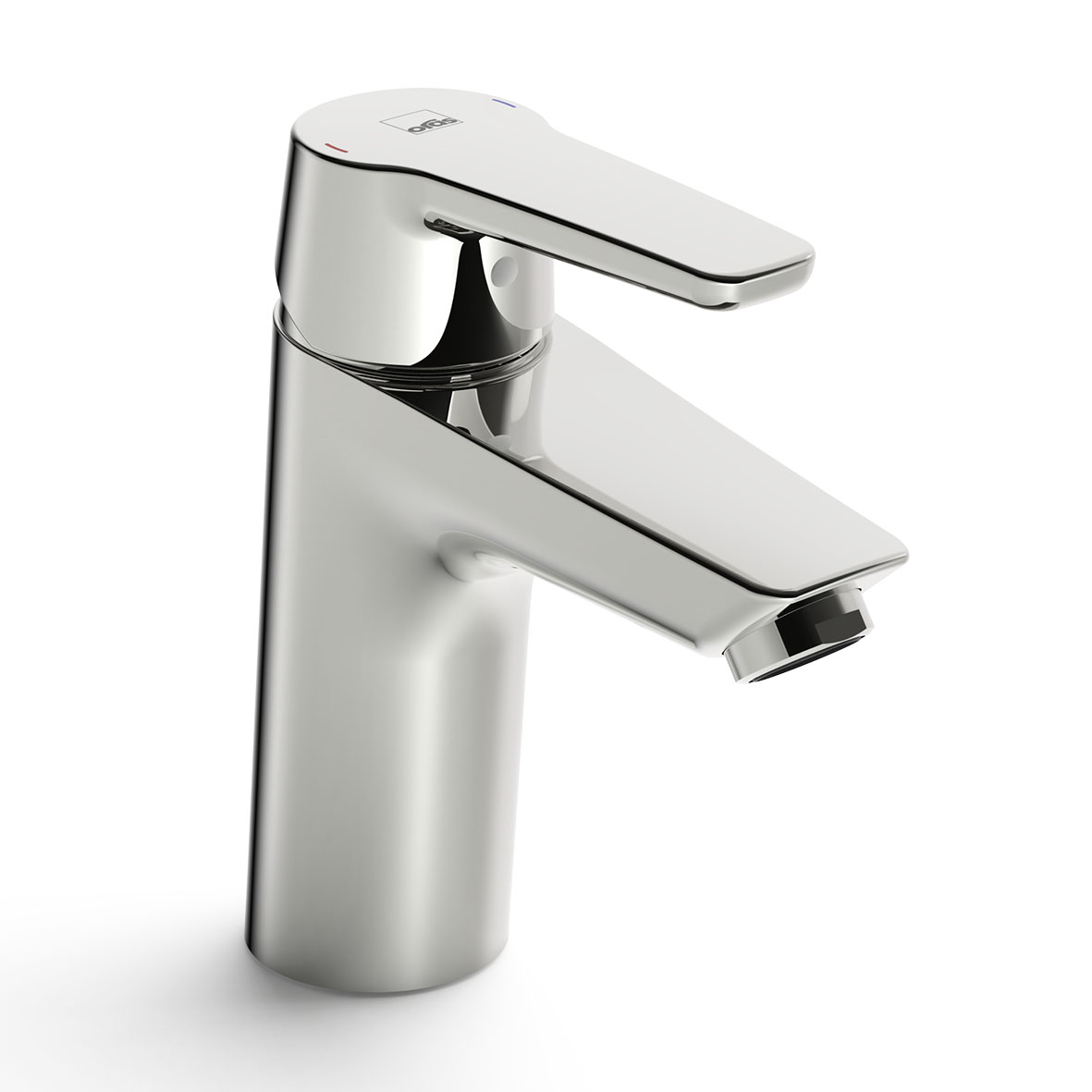 Oras Saga Tvättställsblandare XL förkromad med fast utloppspip G3/8"