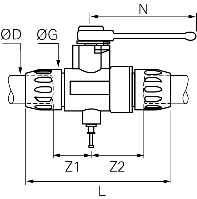 Transair 4089 D25 Kulventil Vikt 1.066 kg RSK 4586767