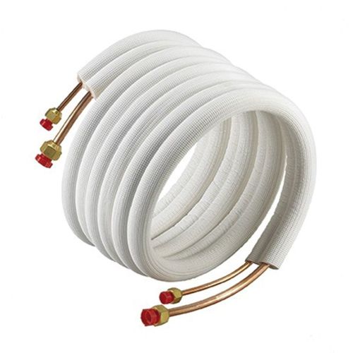 ALTECH KYLKOPPARRÖR ALT 1/4"-3/8" Färdigisolerade Dubbelrör med Monterade Flaremuttrar 7M