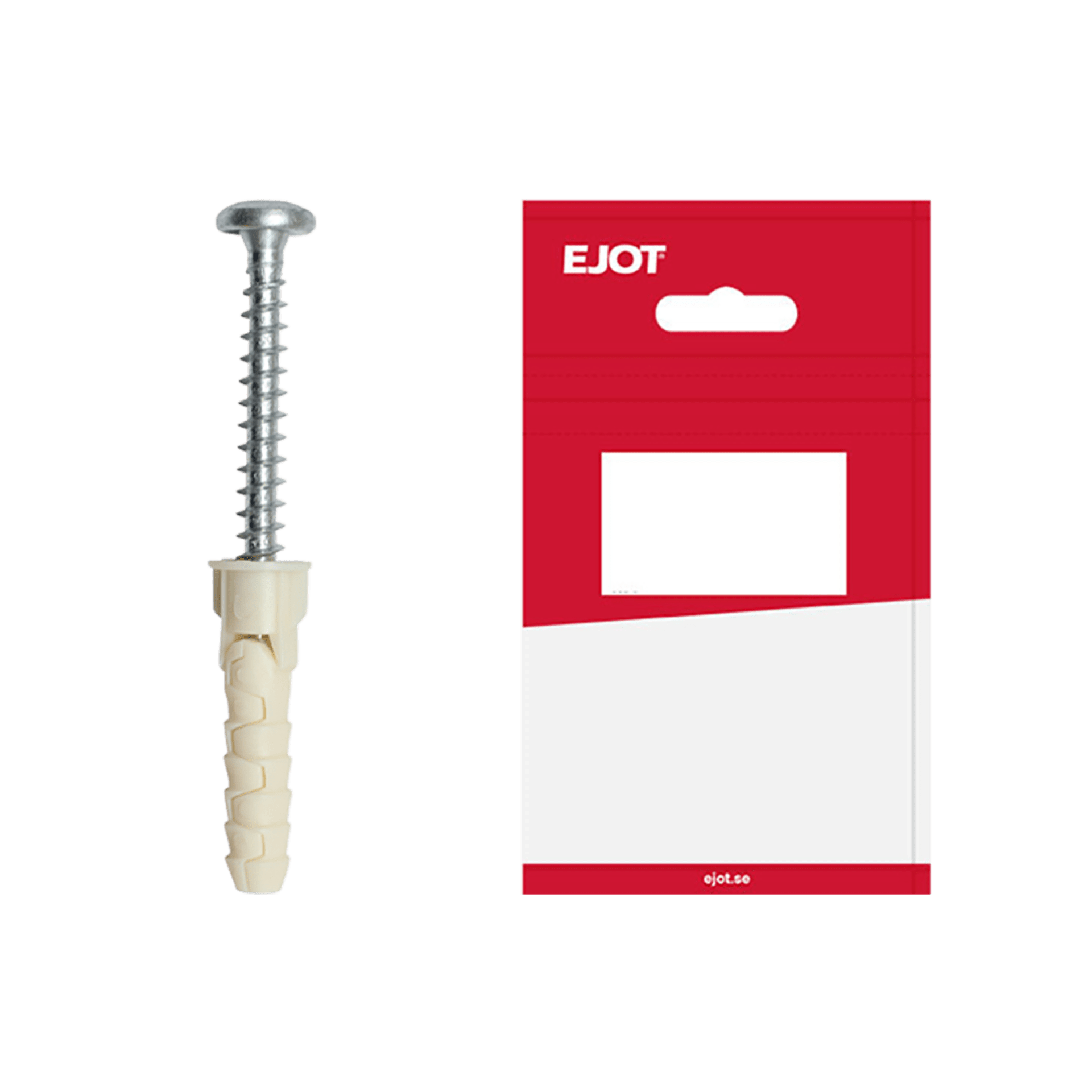 19 pack ( 380 st total ) Ejot Gripper Skruvplugg 6m 20-pack - Byggfäste Plast - RSK 3845704