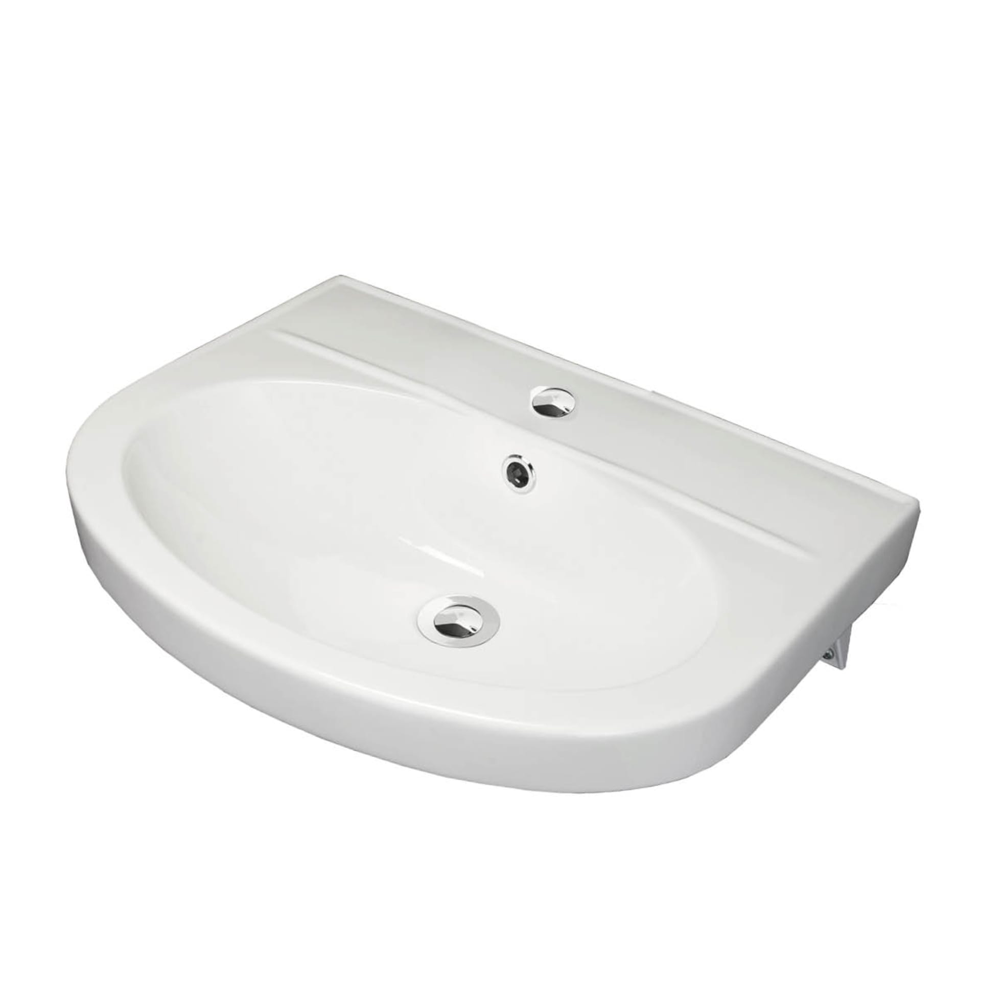 2 St NGL Tvättställ 560x430mm Vit Porslin - Easy-Clean - RSK 7489151