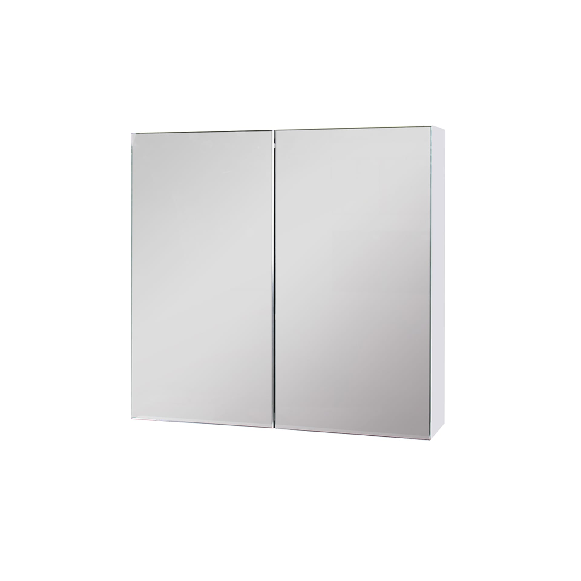 DEMO Alterna Spegelskåp med belysning Basic Aqua Vit Högblank RSK 8948494