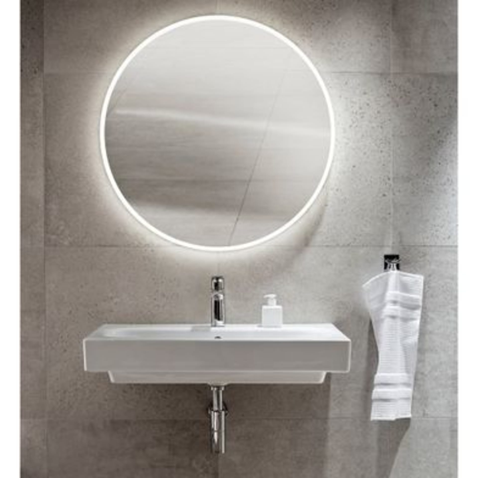 DEMO Alterna Bliss Rund Spegel 800mm med LED Belysning RSK 8947766