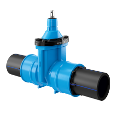 Industri Belos Hawle 4050E3 - Kilslidventil DN65/75 PN16 med PE-ändar, Epoxibelagd | Ventiler Slussventil | RSK 4296556