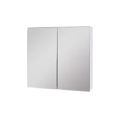 DEMO Alterna Spegelskåp med belysning Basic Aqua Vit Högblank RSK 8948494