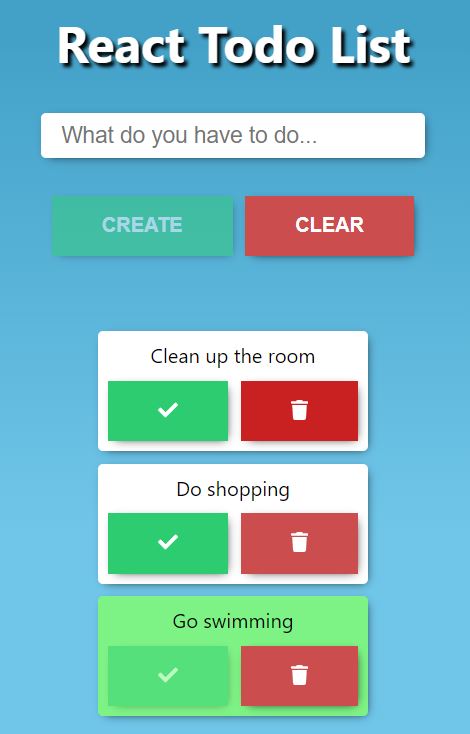 GitHub - ruljin/react-todo-list: Todo list app, created in React with ...